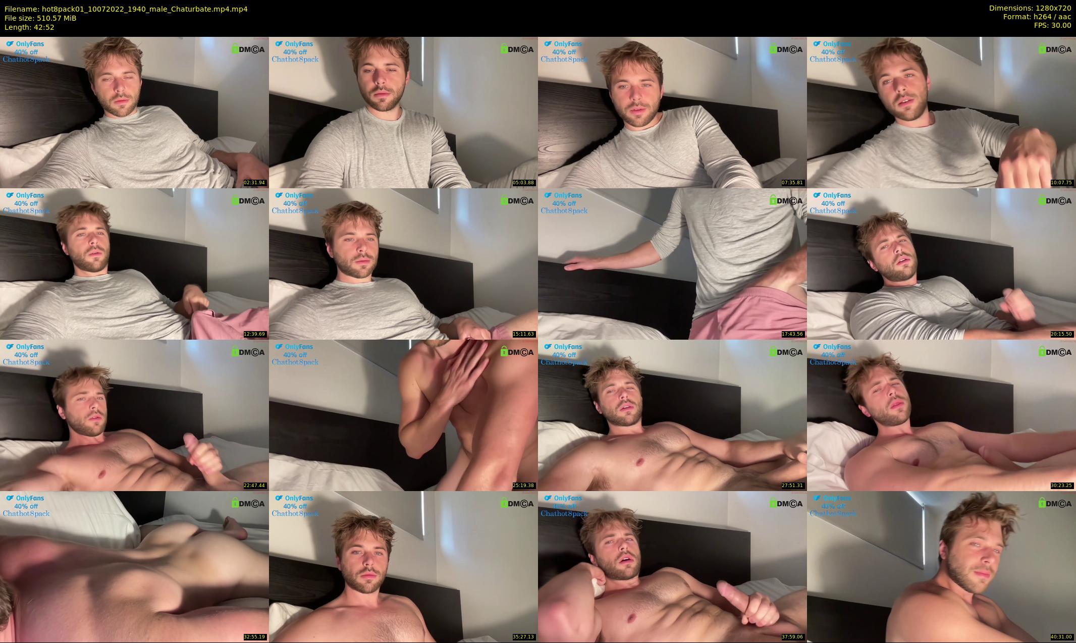 hot8pack01 — 43 minute Chaturbate male cam show recording, 720p, Jul 10, 2022