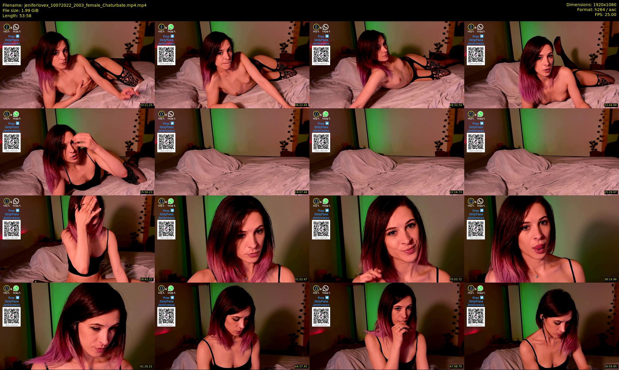 jeniferlovex — 54 minute Chaturbate female cam show recording, 1080p, Jul 10, 2022