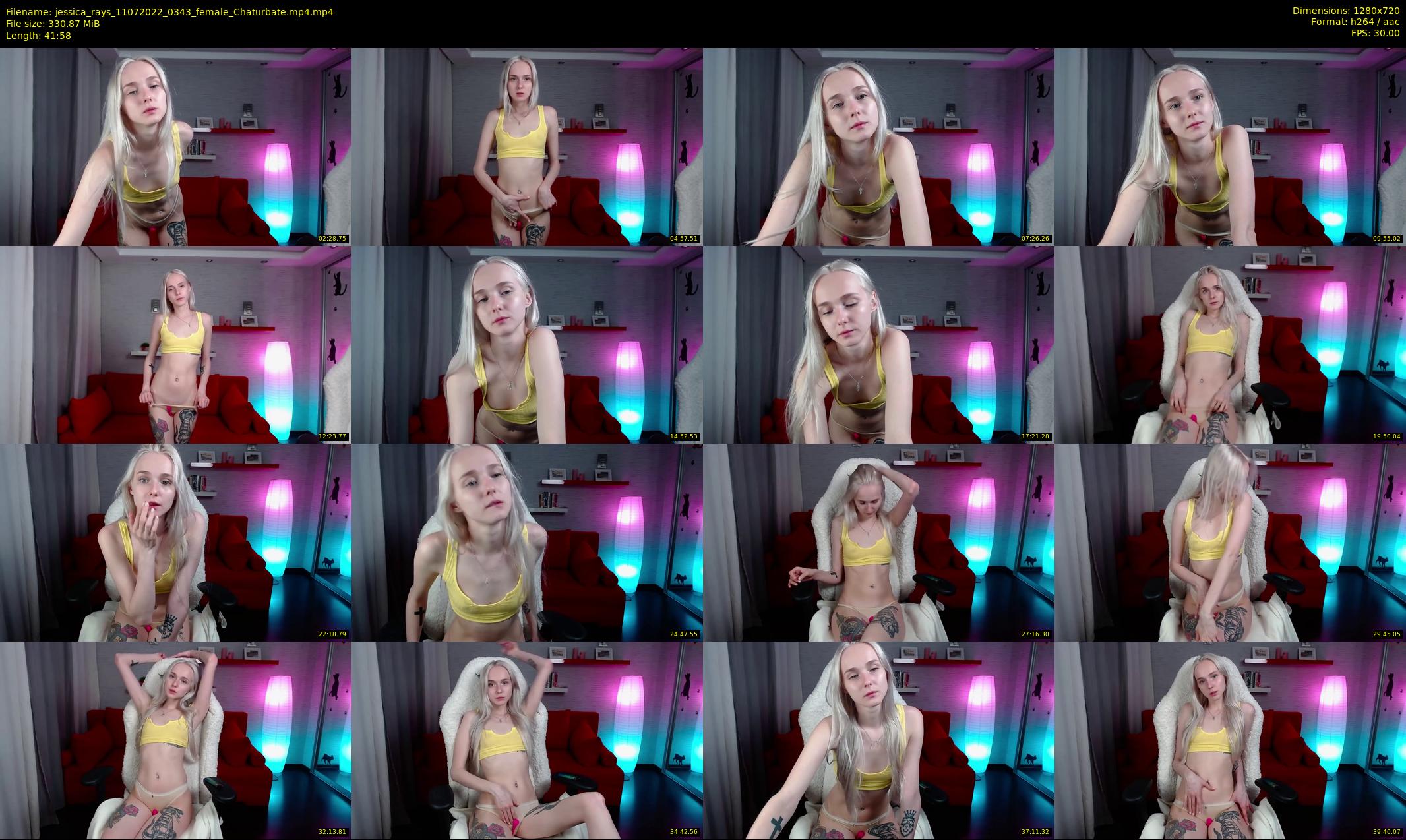 jessica_rays — 42 minute Chaturbate couple cam show recording, 720p, Jul 11, 2022
