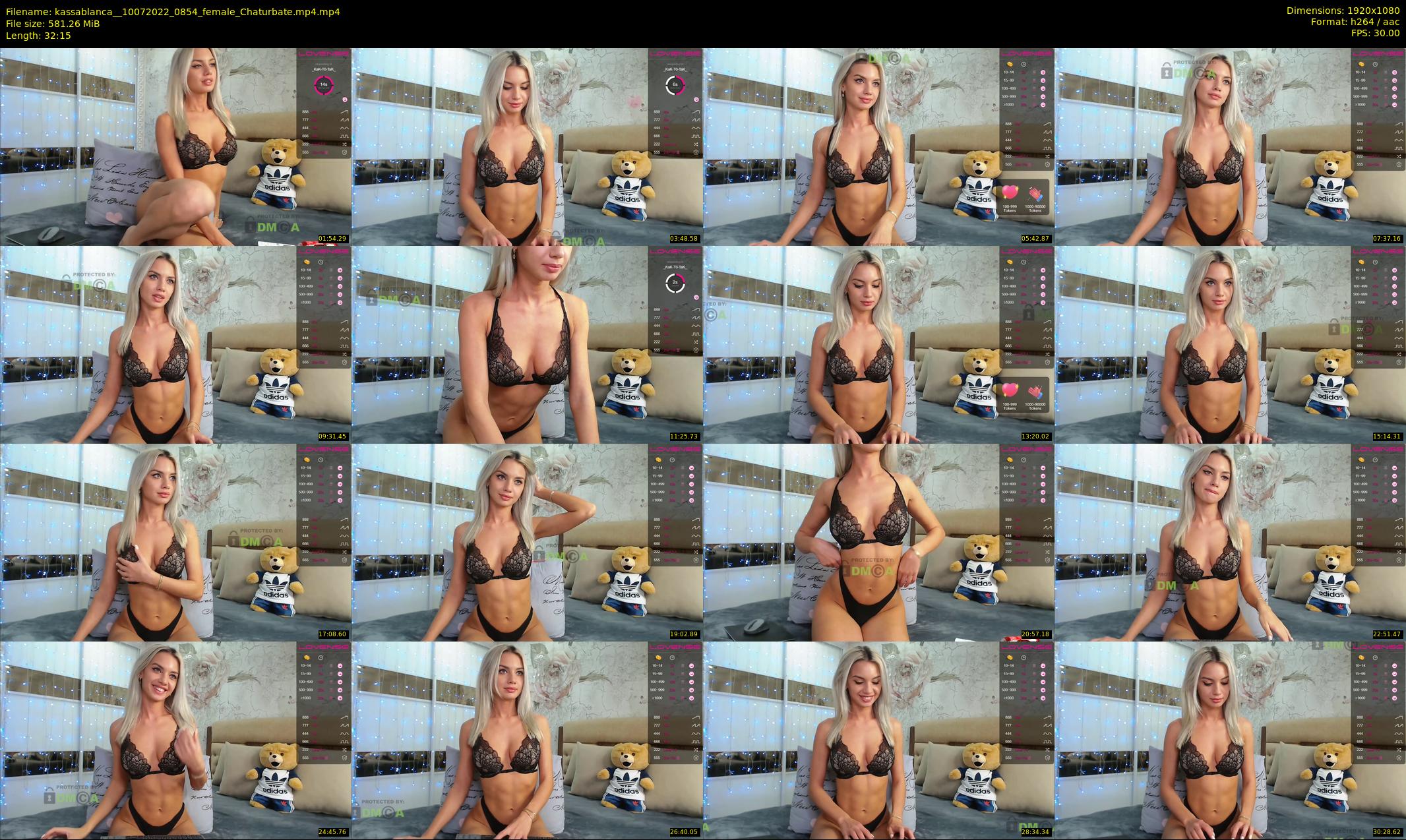 kassablanca_ — 33 minute Chaturbate female cam show recording, 1080p, Jul 10, 2022