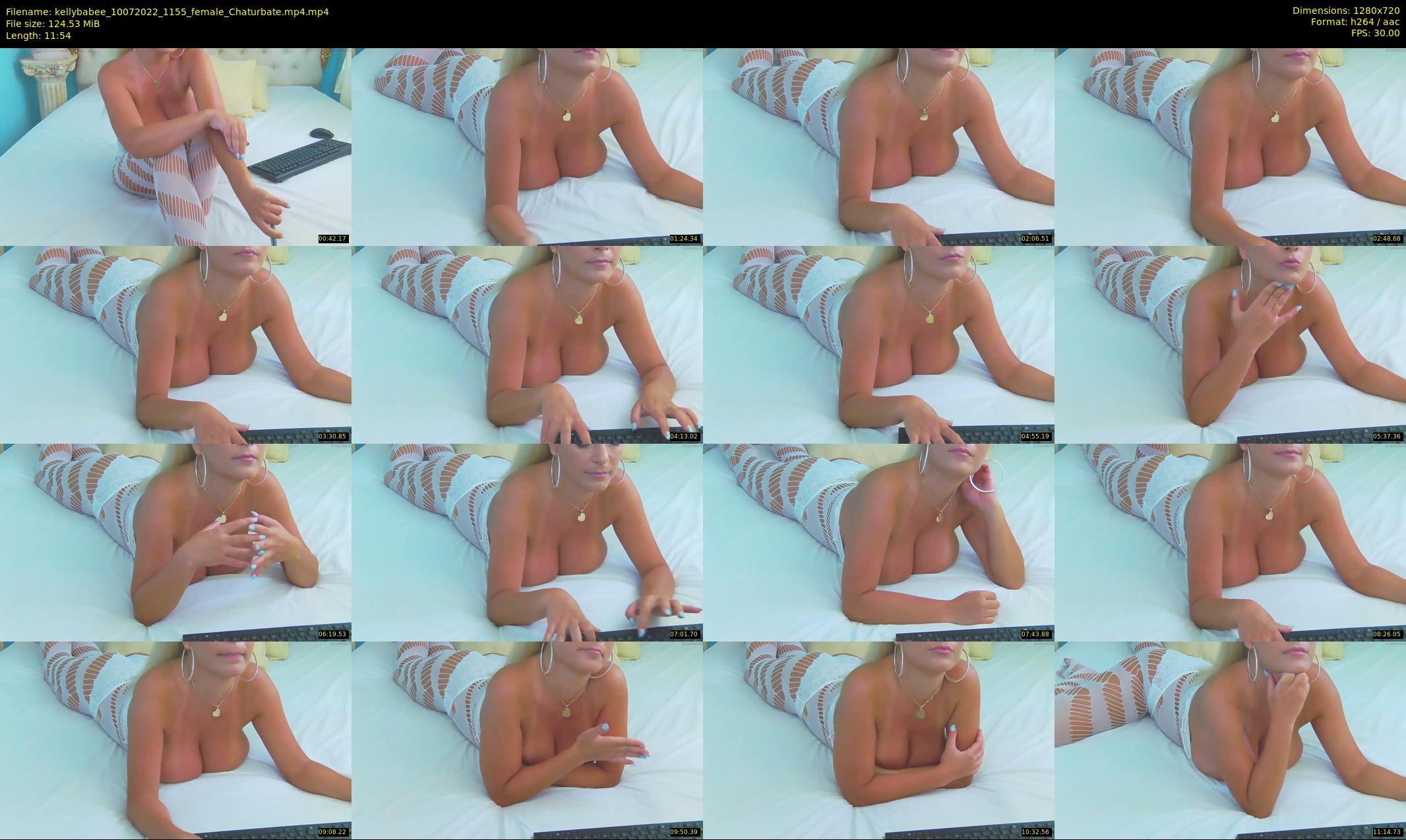 kellybabee — 12 minute Chaturbate female cam show recording, 720p, Jul 10, 2022