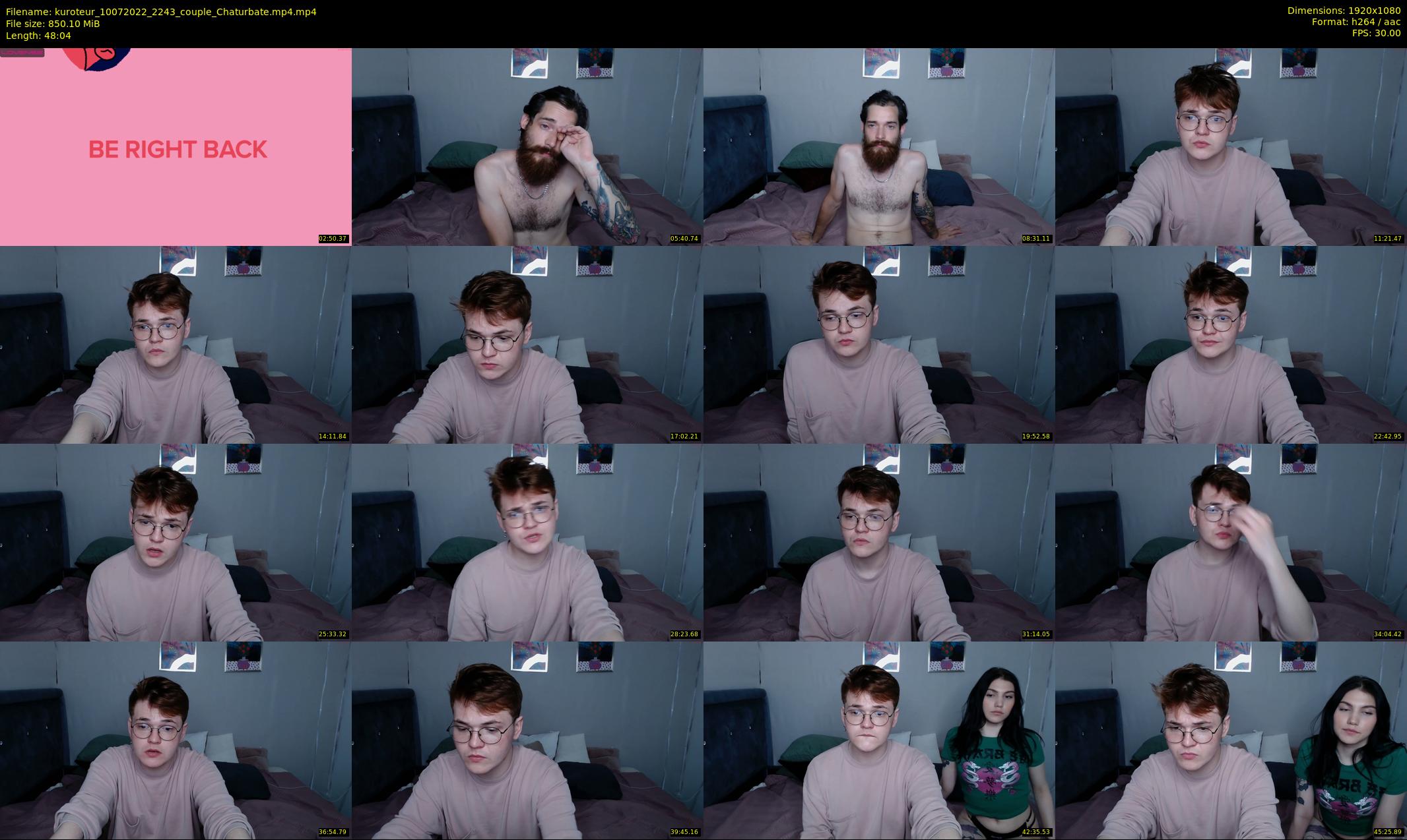 kuroteur — 49 minute Chaturbate couple cam show recording, 1080p, Jul 10, 2022