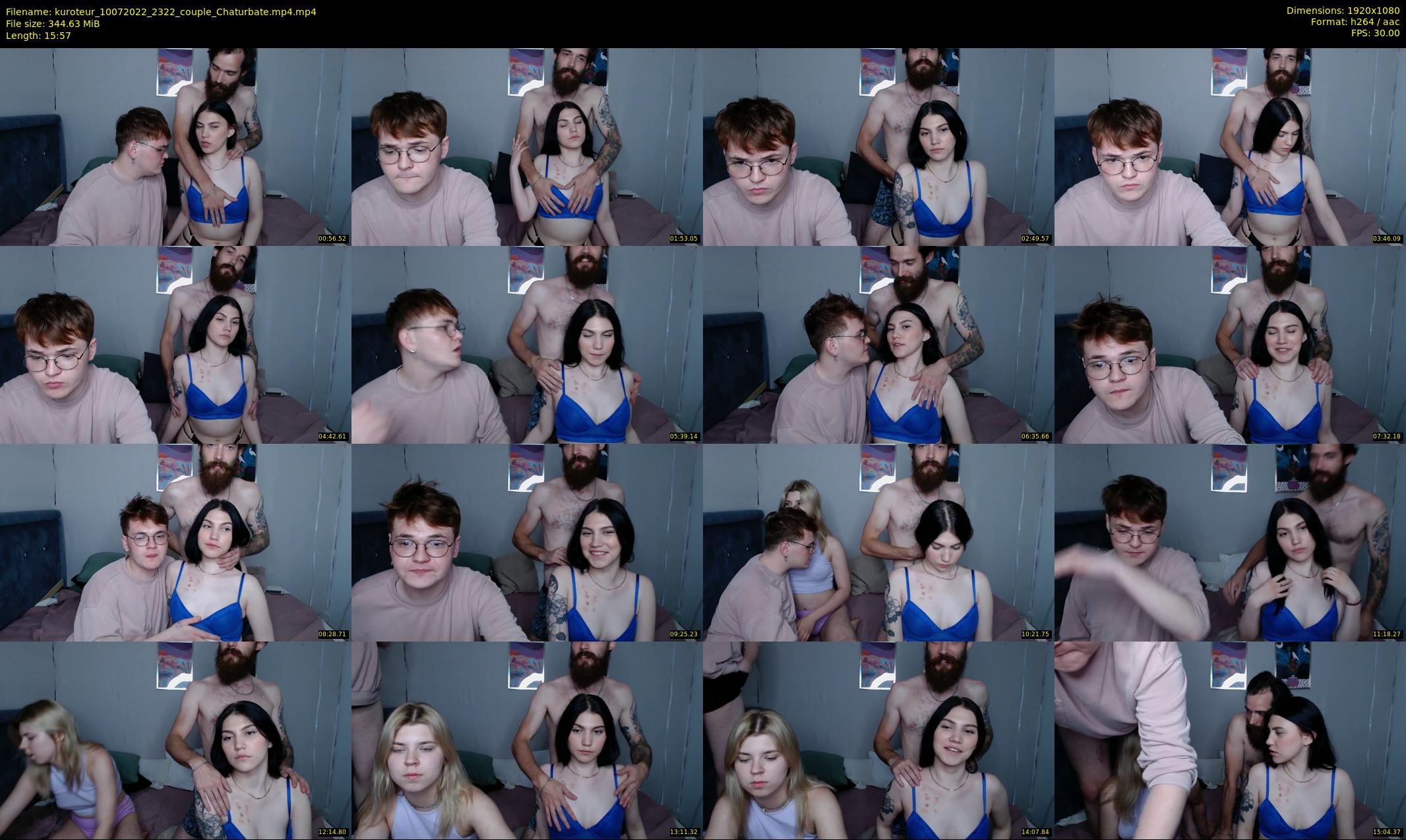 kuroteur — 16 minute Chaturbate couple cam show recording, 1080p, Jul 10, 2022