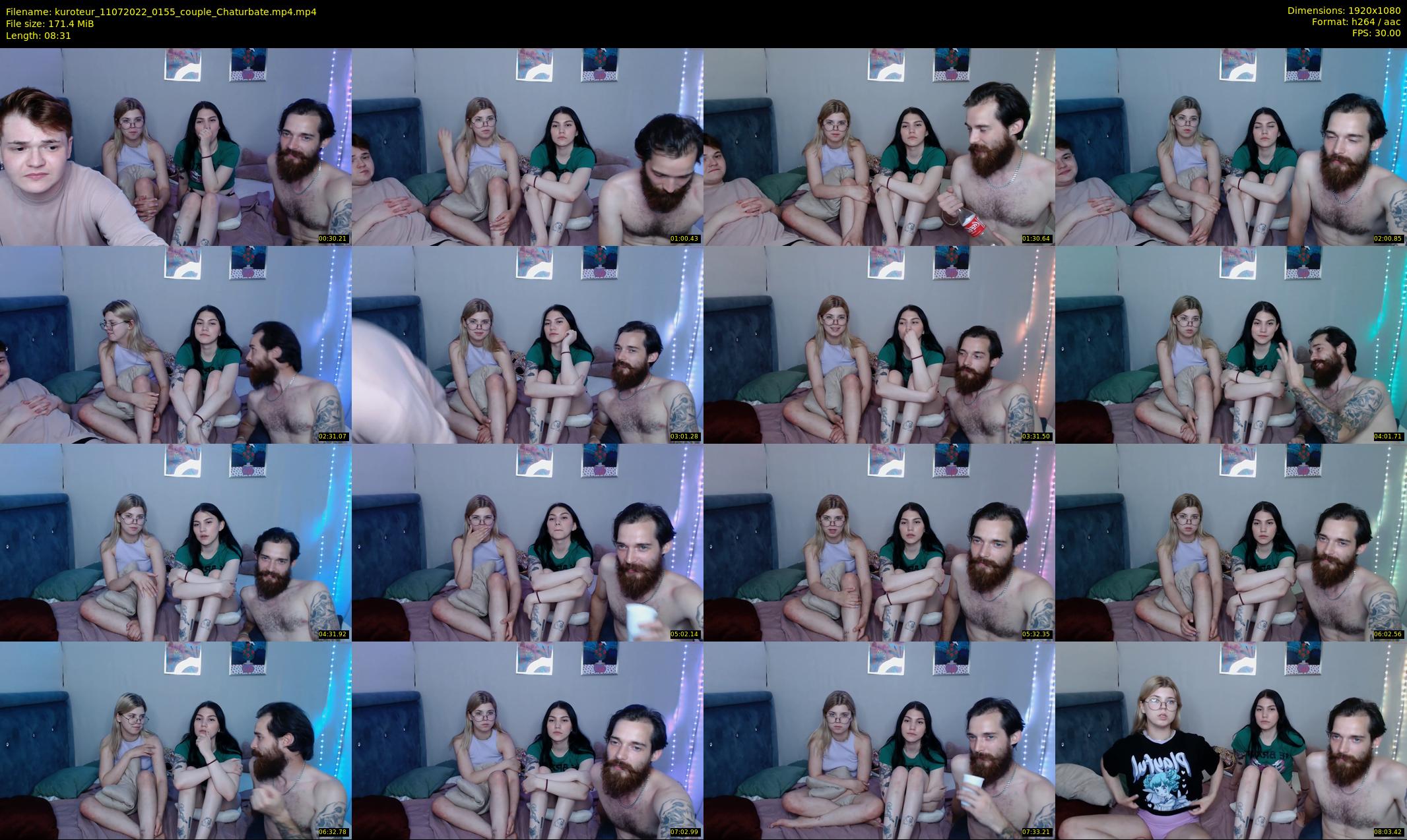 kuroteur — 9 minute Chaturbate couple cam show recording, 1080p, Jul 11, 2022