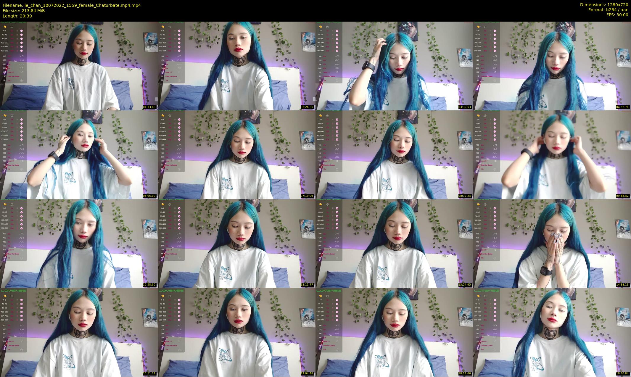 le_chan — 21 minute Chaturbate female cam show recording, 720p, Jul 10, 2022