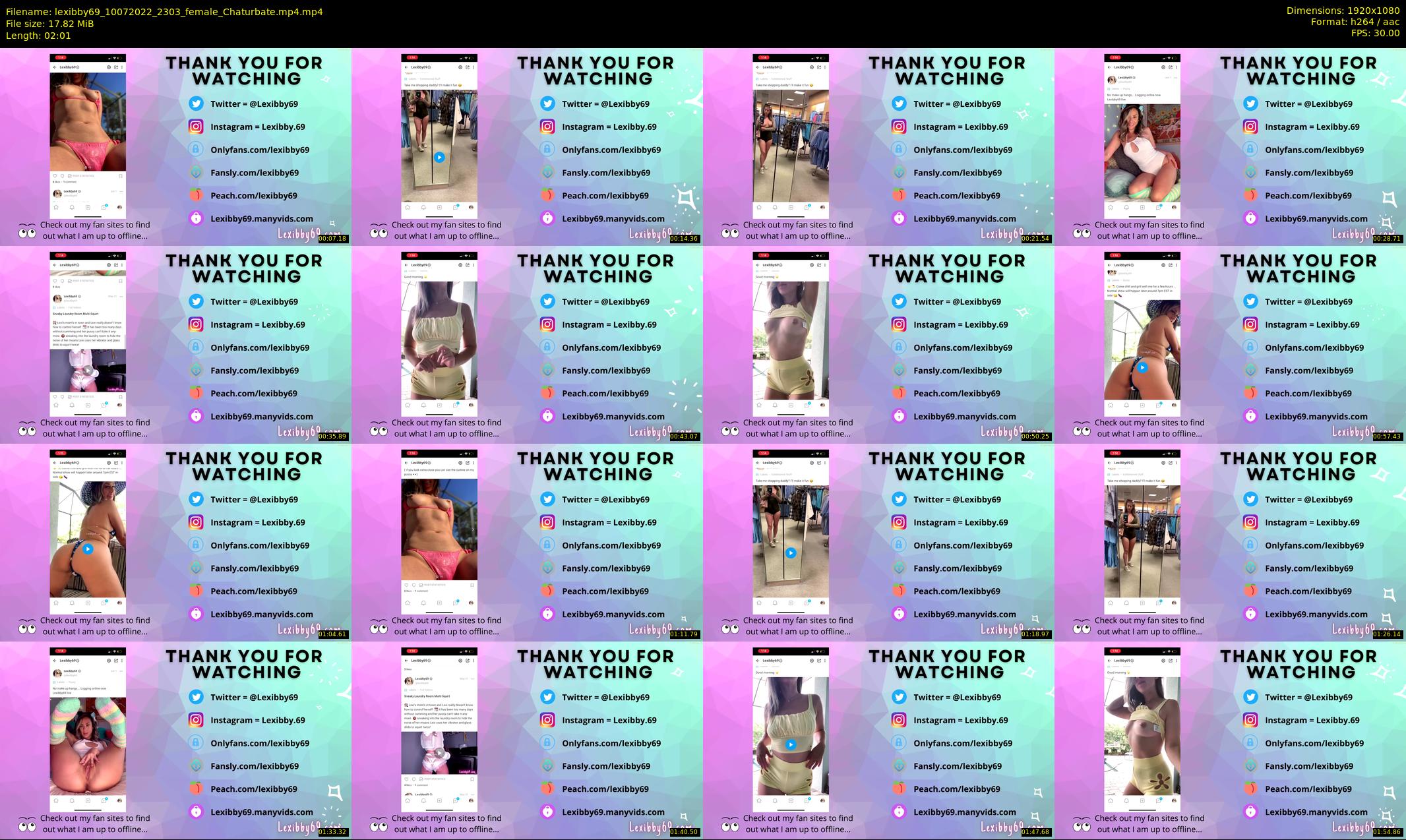 lexibby69 — 3 minute Chaturbate female cam show recording, 1080p, Jul 10, 2022