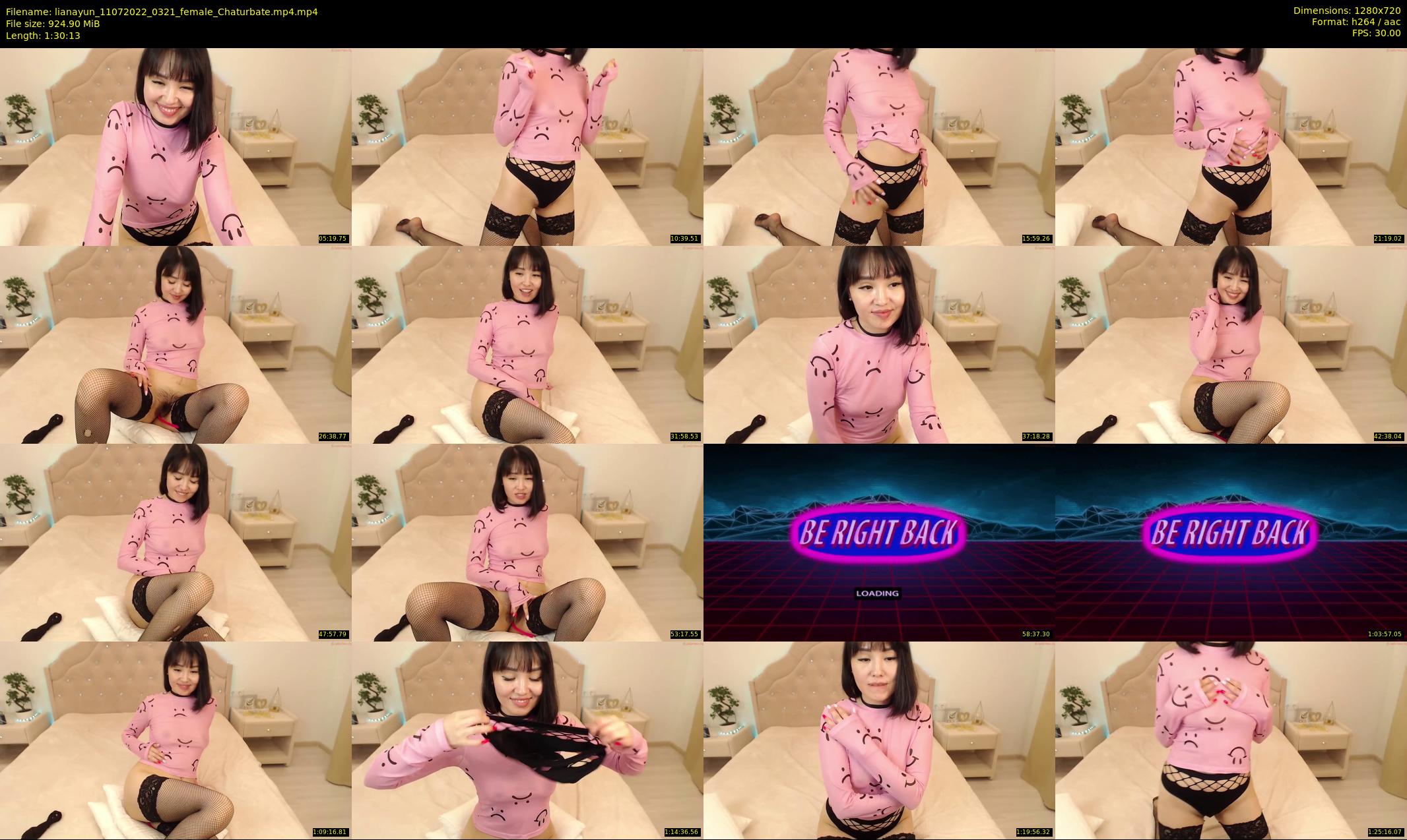 lianayun — 91 minute Chaturbate female cam show recording, 720p, Jul 11, 2022