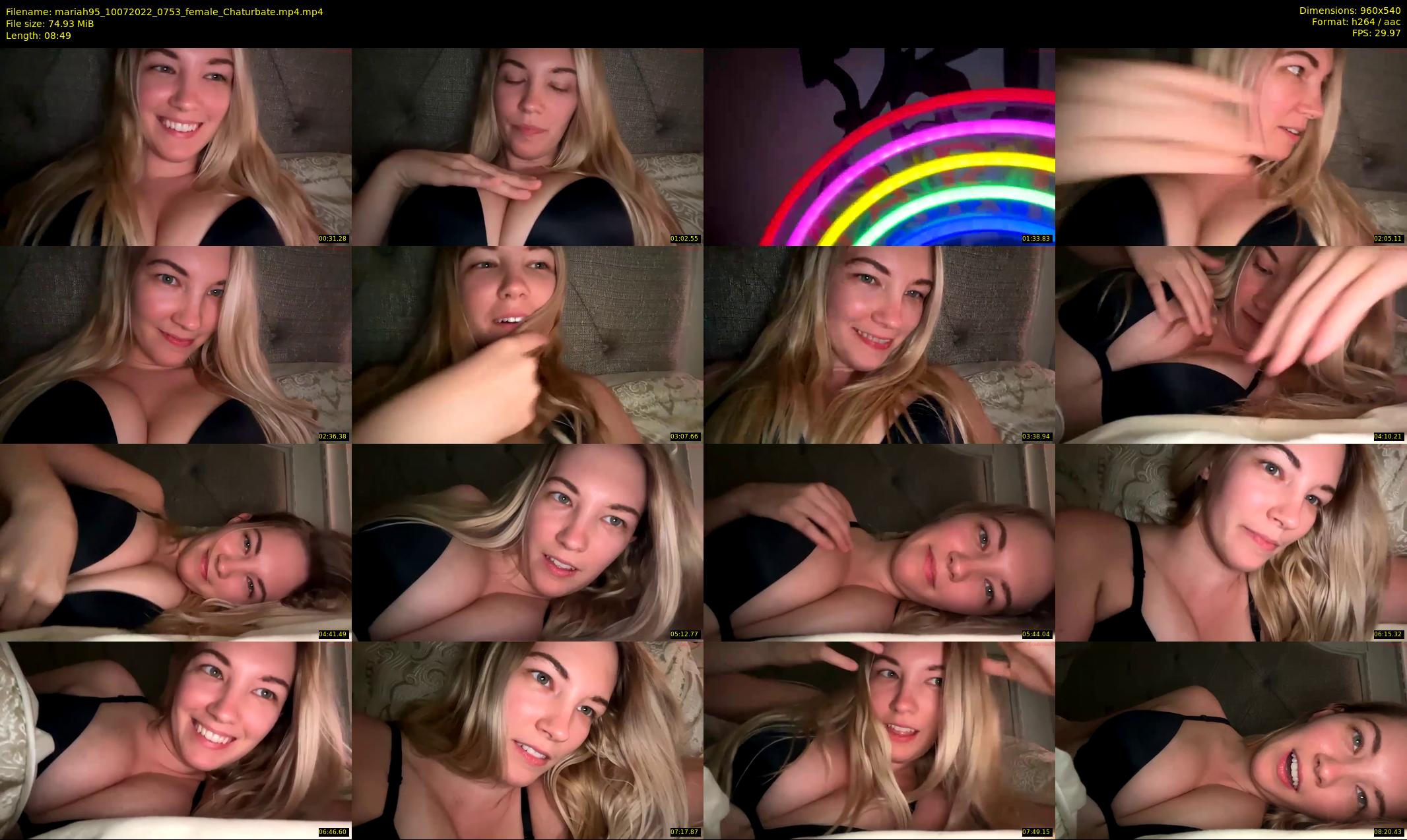 mariah95 — 9 minute Chaturbate female cam show recording, 480p, Jul 10, 2022