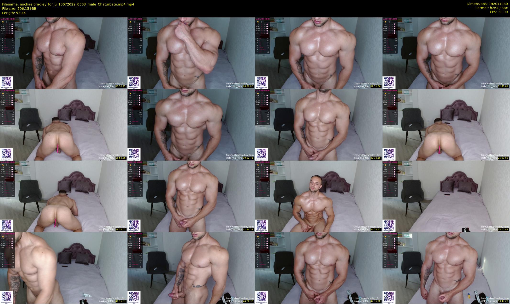 michaelbradley_for_u — 54 minute Chaturbate male cam show recording, 1080p, Jul 10, 2022