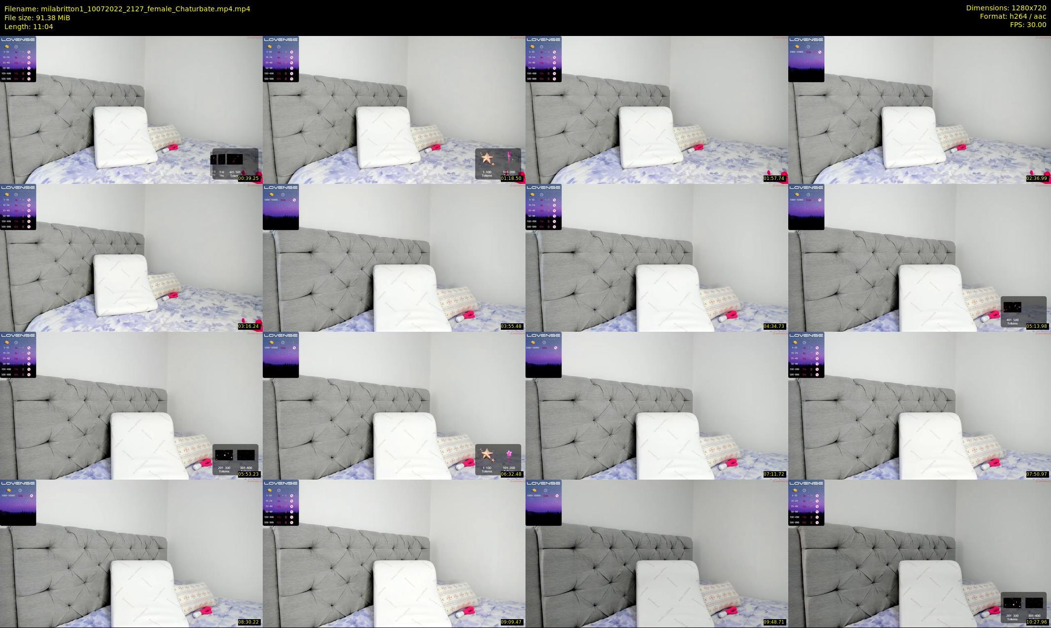 milabritton1 — 12 minute Chaturbate female cam show recording, 720p, Jul 10, 2022