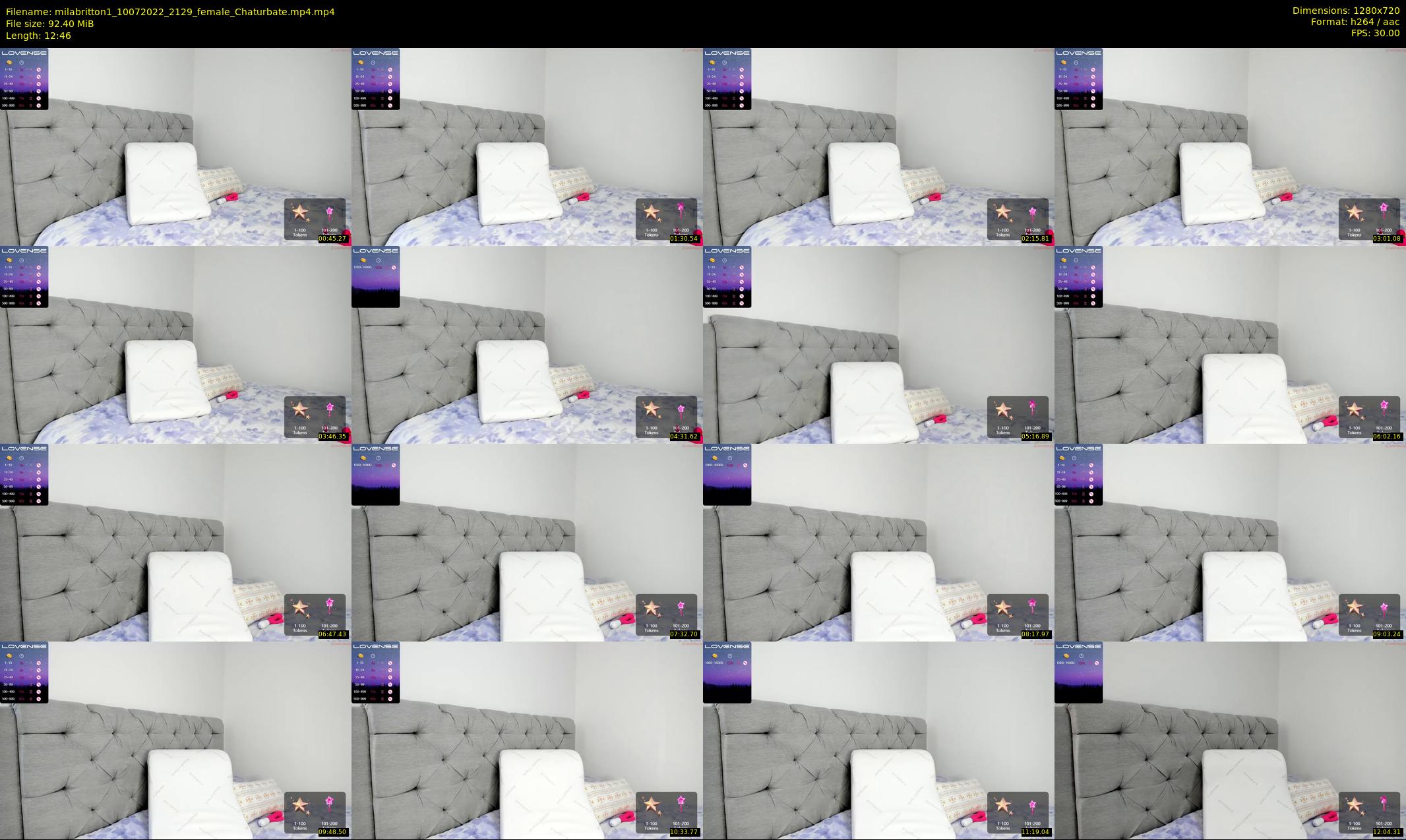 milabritton1 — 13 minute Chaturbate female cam show recording, 720p, Jul 10, 2022