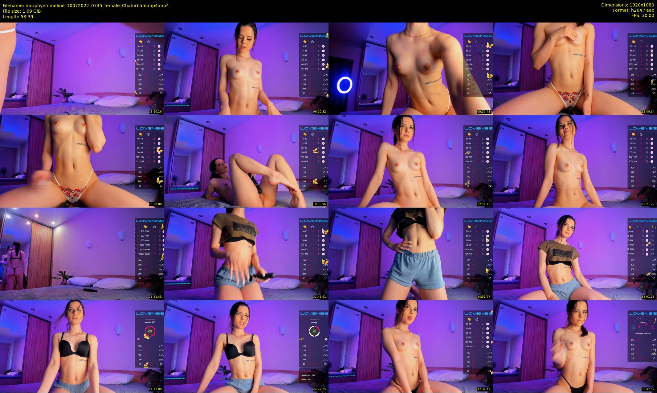 murphyemmeline — 54 minute Chaturbate female cam show recording, 1080p, Jul 10, 2022