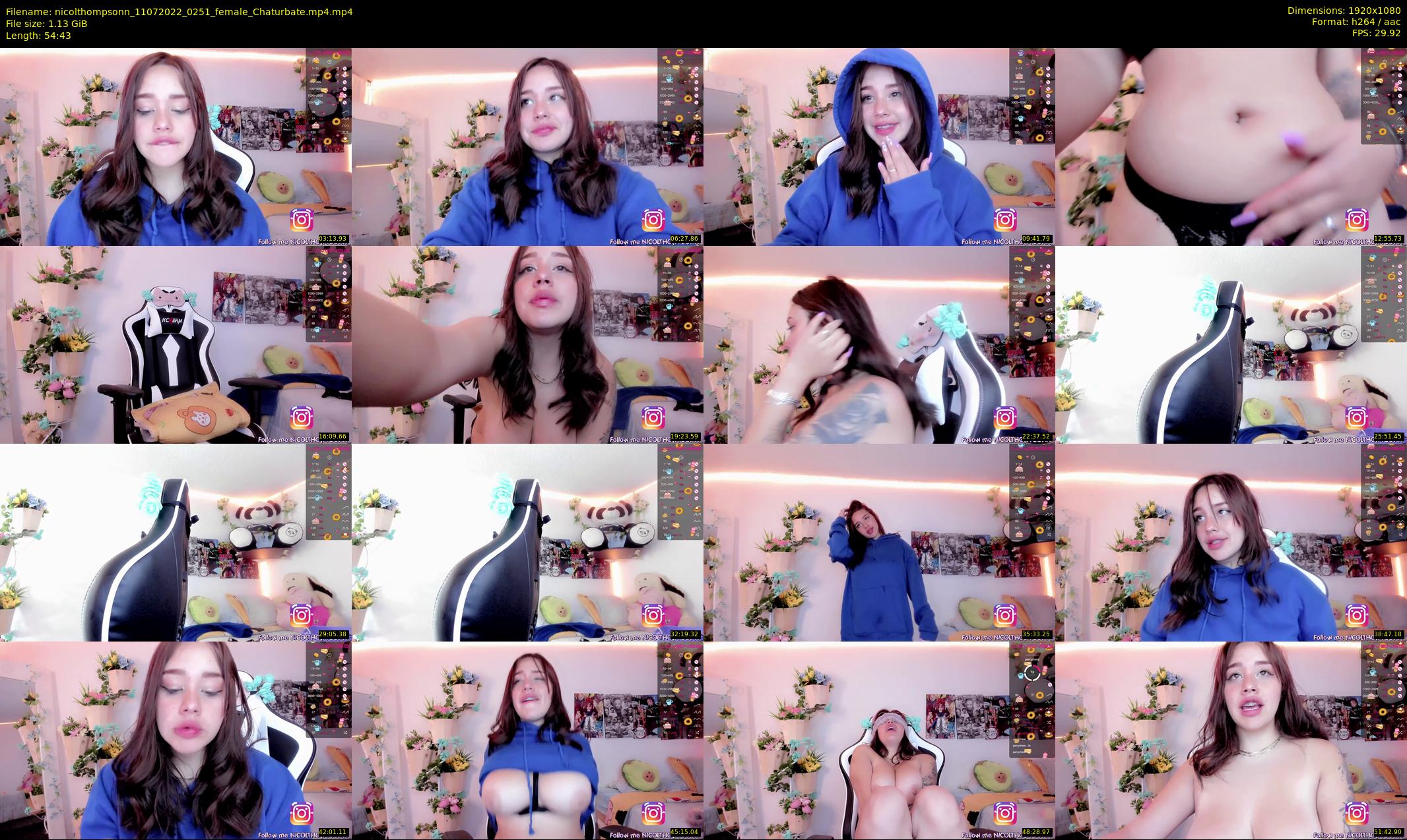 nicolthompsonn — 55 minute Chaturbate female cam show recording, 1080p, Jul 11, 2022