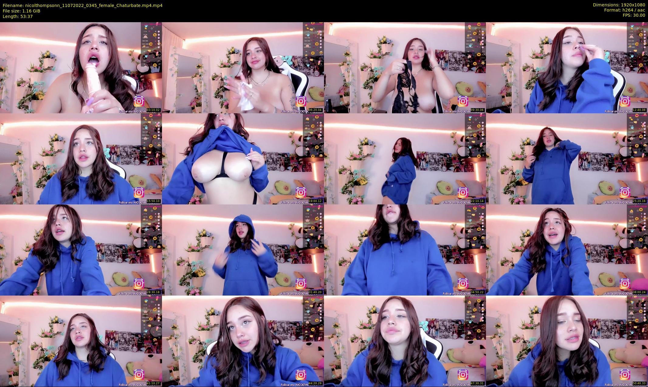 nicolthompsonn — 54 minute Chaturbate female cam show recording, 1080p, Jul 11, 2022