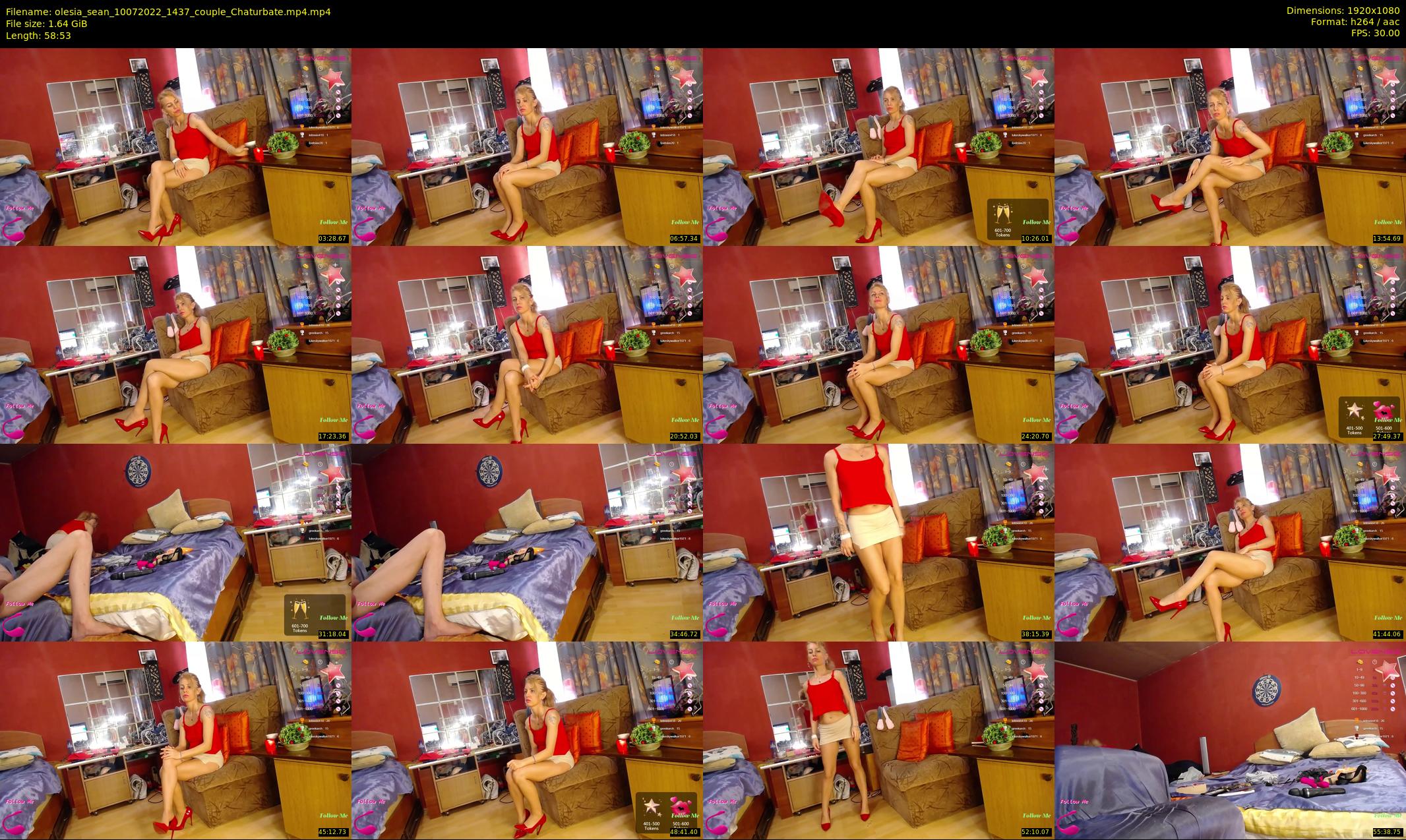 olesia_sean — 59 minute Chaturbate couple cam show recording, 1080p, Jul 10, 2022