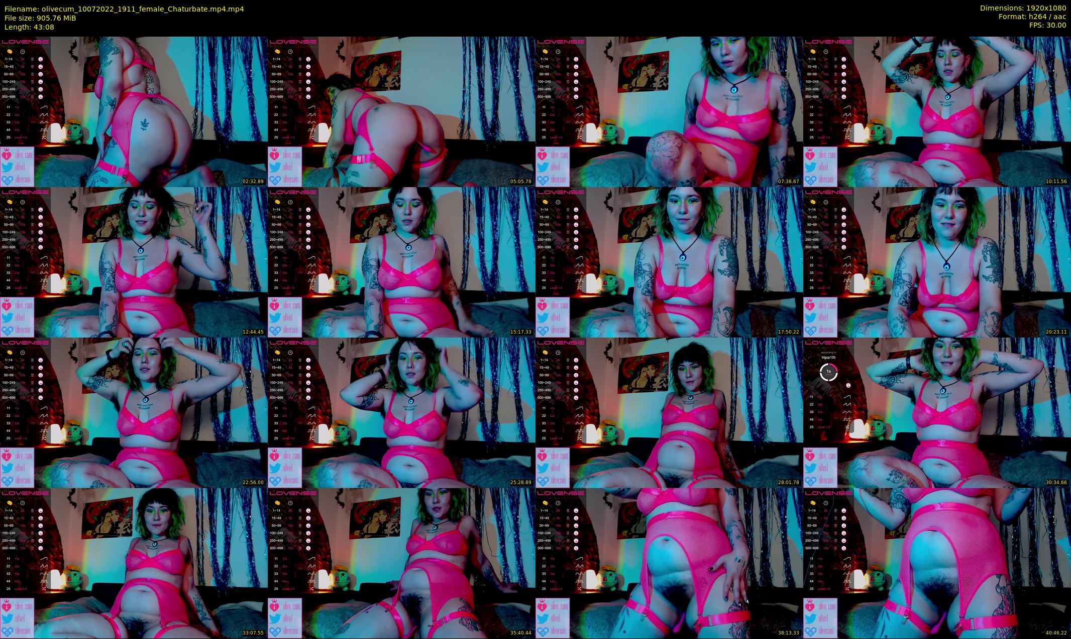 olivecum — 44 minute Chaturbate female cam show recording, 1080p, Jul 10, 2022