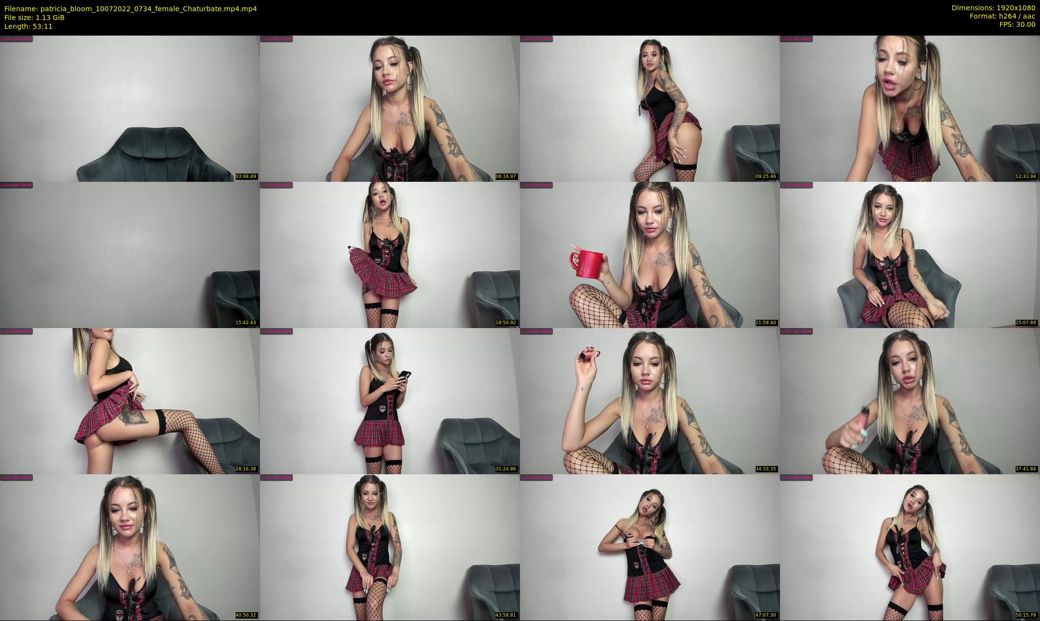 patricia_bloom — 54 minute Chaturbate female cam show recording, 1080p, Jul 10, 2022