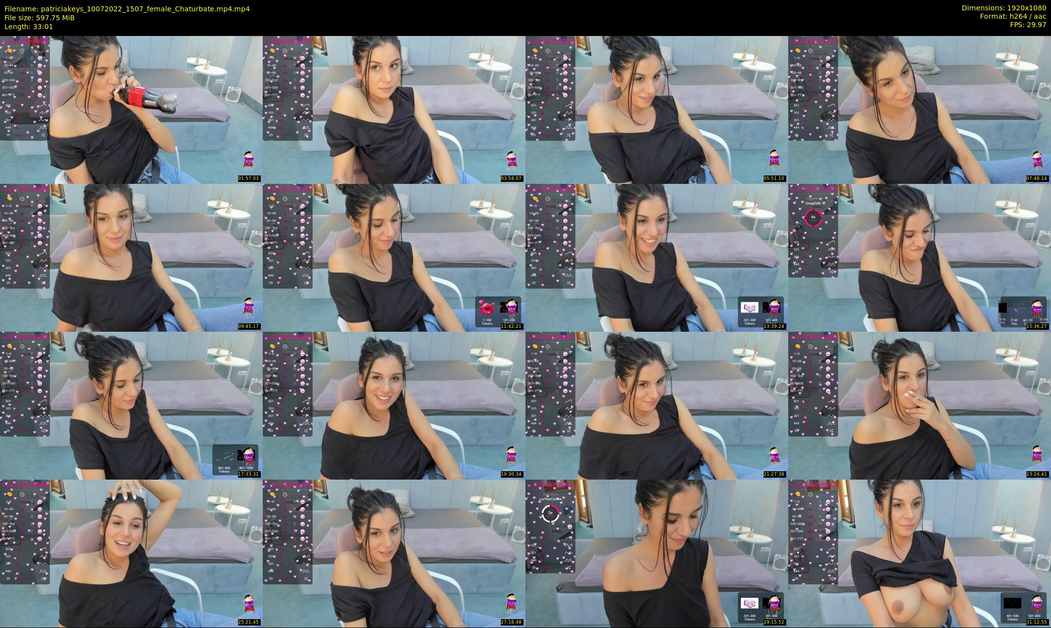 patriciakeys — 34 minute Chaturbate female cam show recording, 1080p, Jul 10, 2022