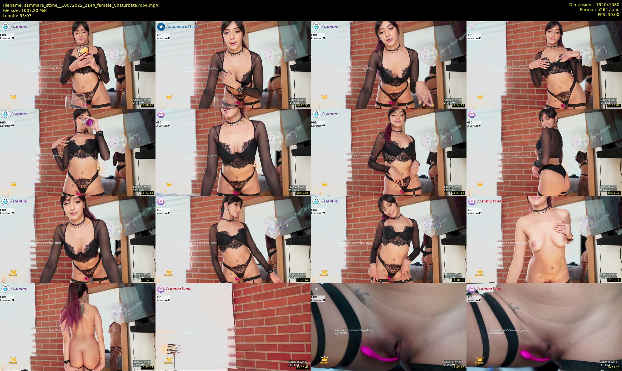 sammara_stone_ — 54 minute Chaturbate female cam show recording, 1080p, Jul 10, 2022