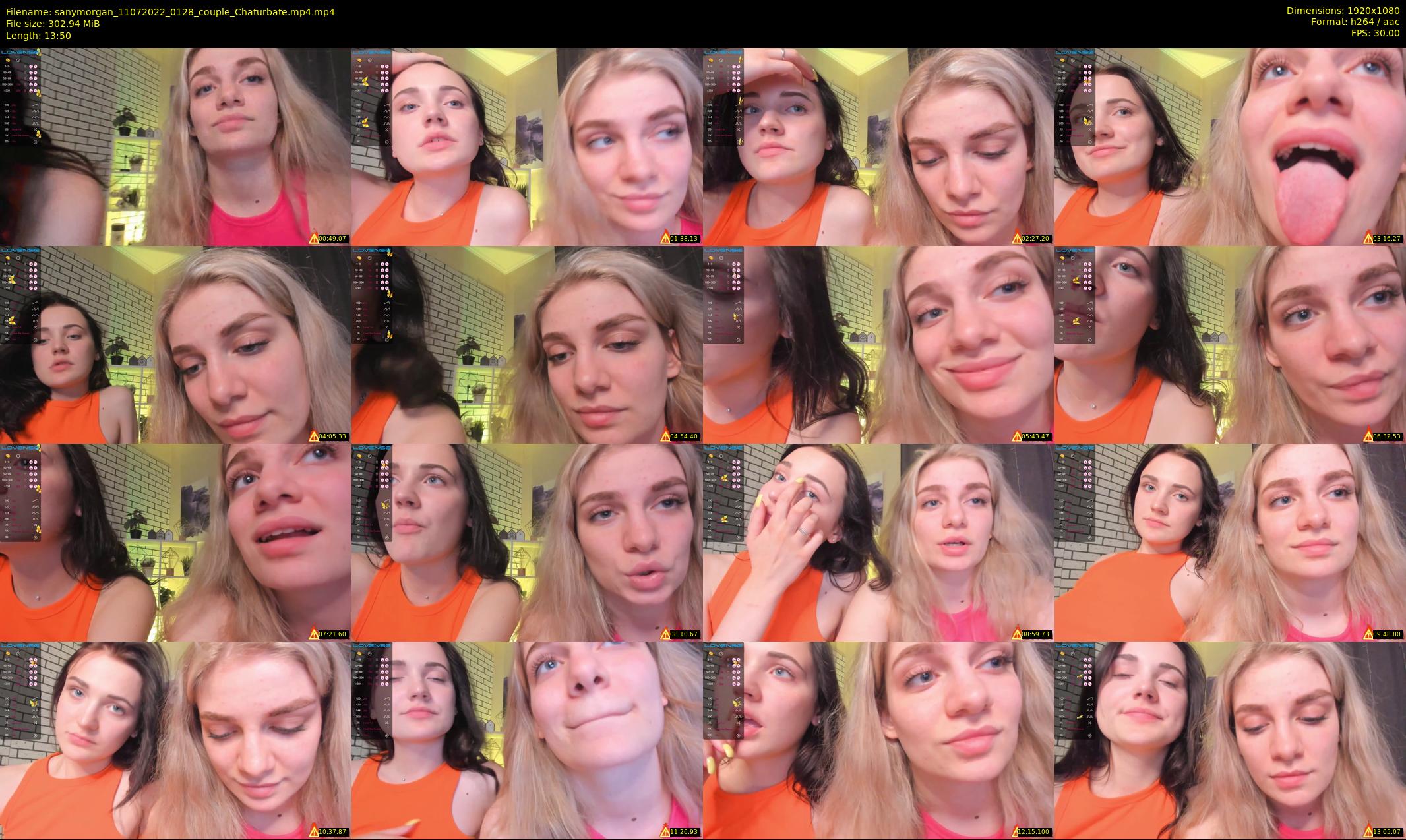 sanymorgan — 14 minute Chaturbate couple cam show recording, 1080p, Jul 11, 2022