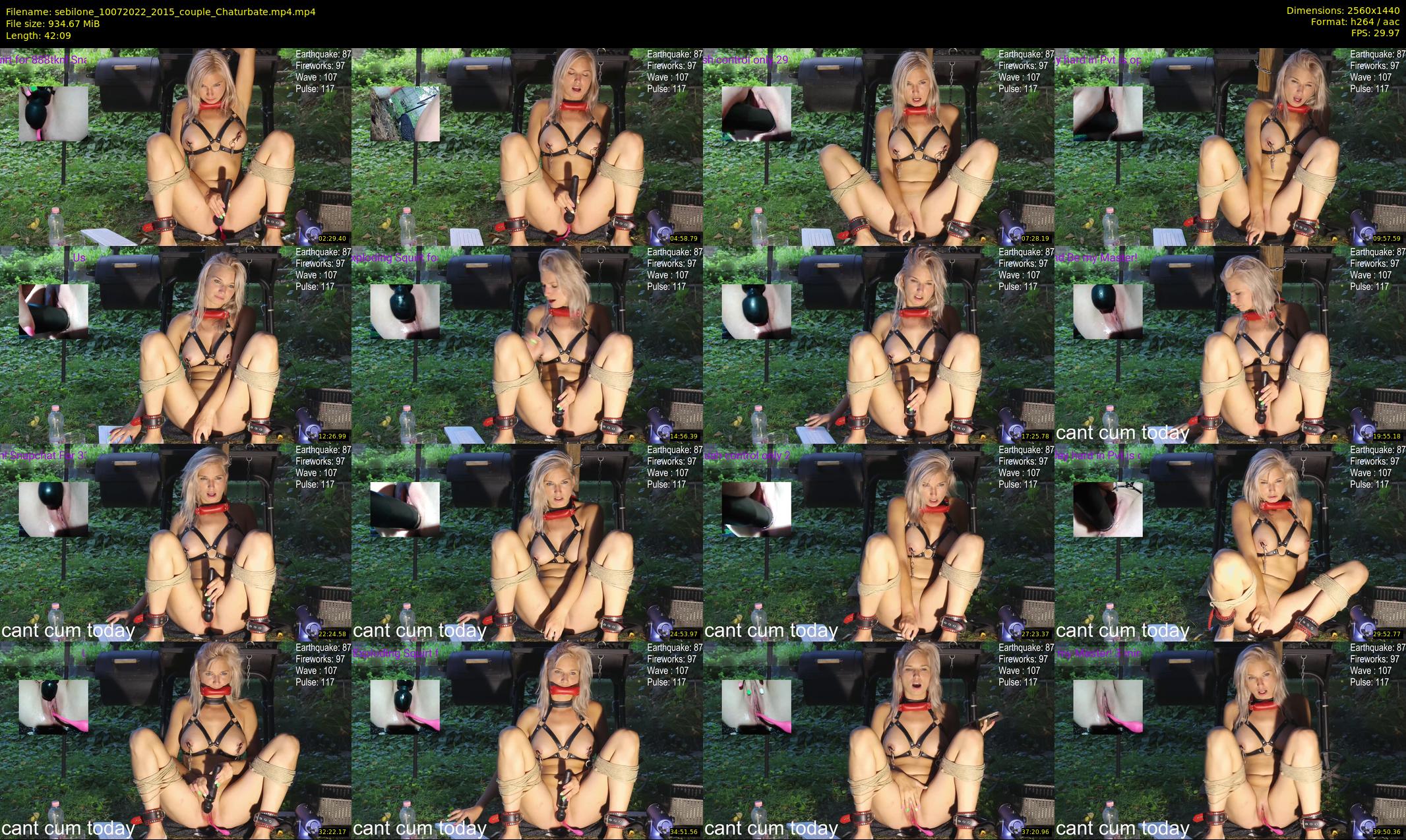 sebilone — 43 minute Chaturbate couple cam show recording, 1080p, Jul 10, 2022