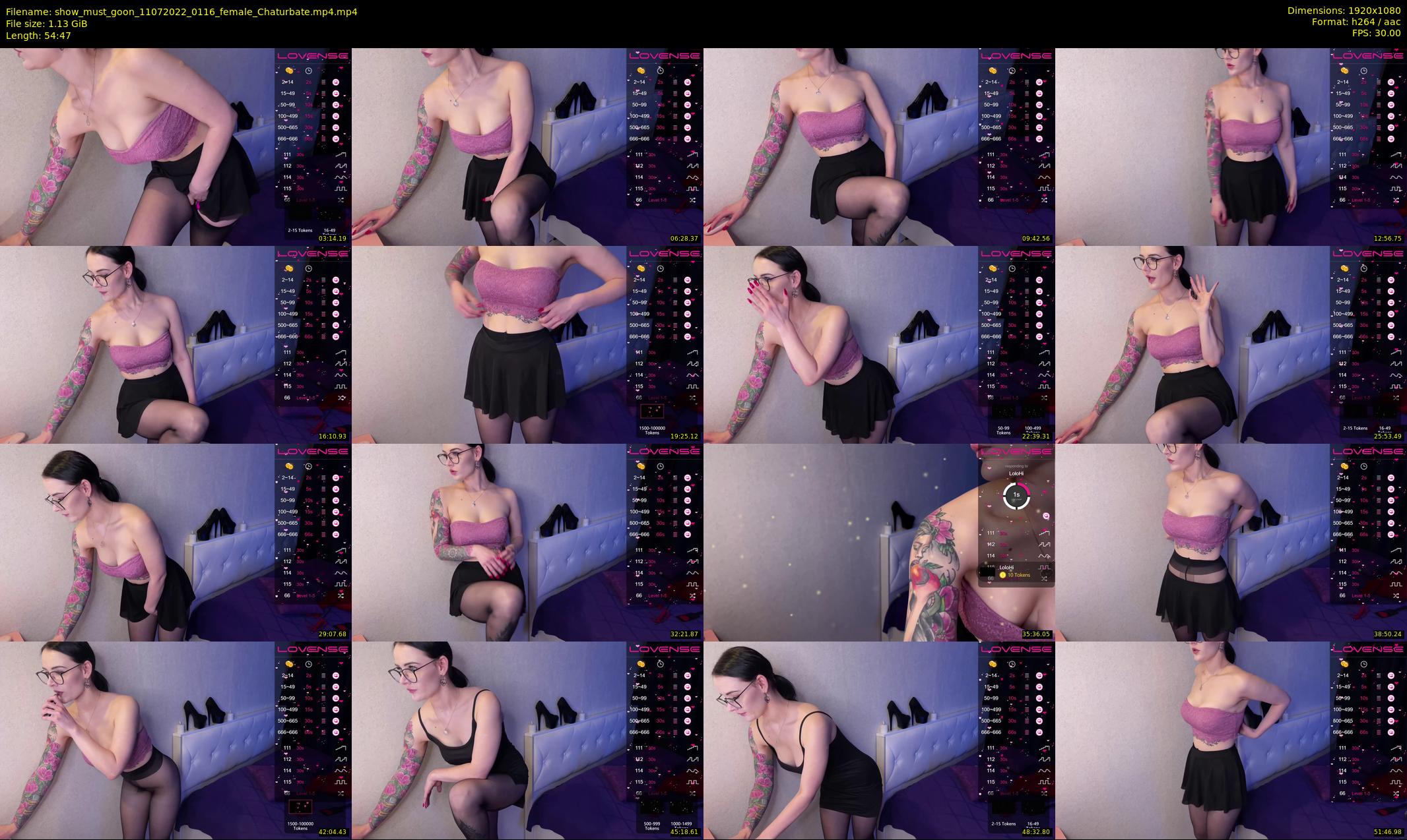 show_must_goon — 55 minute Chaturbate female cam show recording, 1080p, Jul 11, 2022