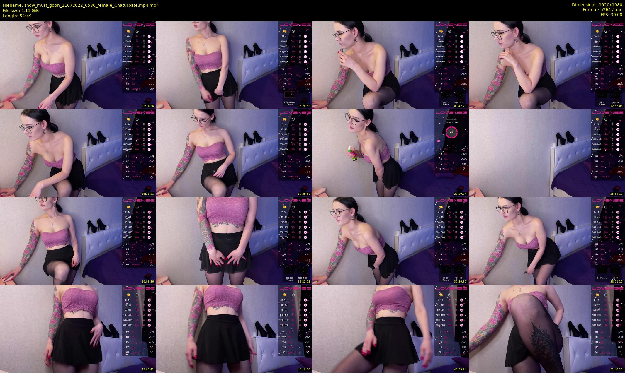 show_must_goon — 55 minute Chaturbate female cam show recording, 1080p, Jul 11, 2022