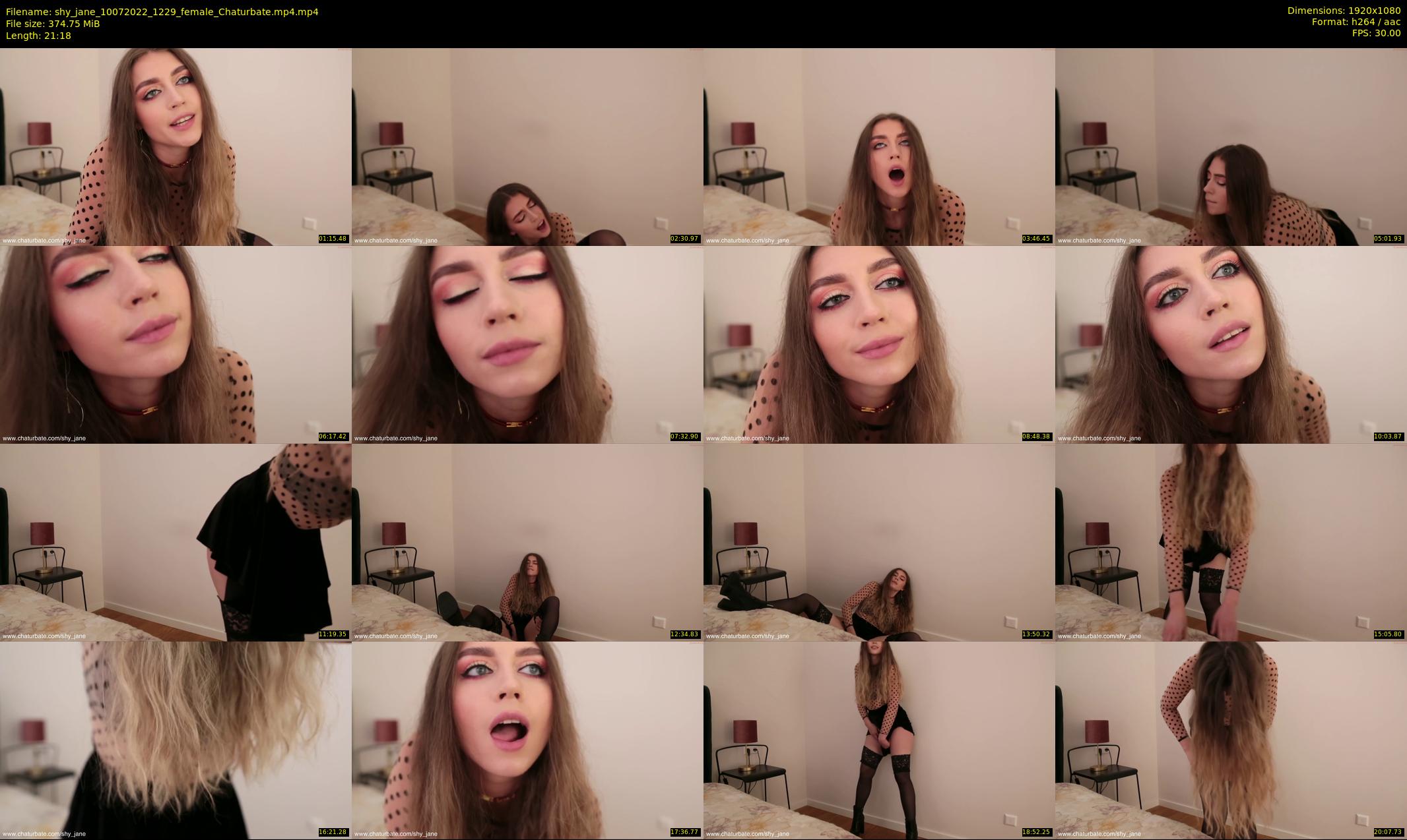shy_jane — 22 minute Chaturbate female cam show recording, 1080p, Jul 10, 2022