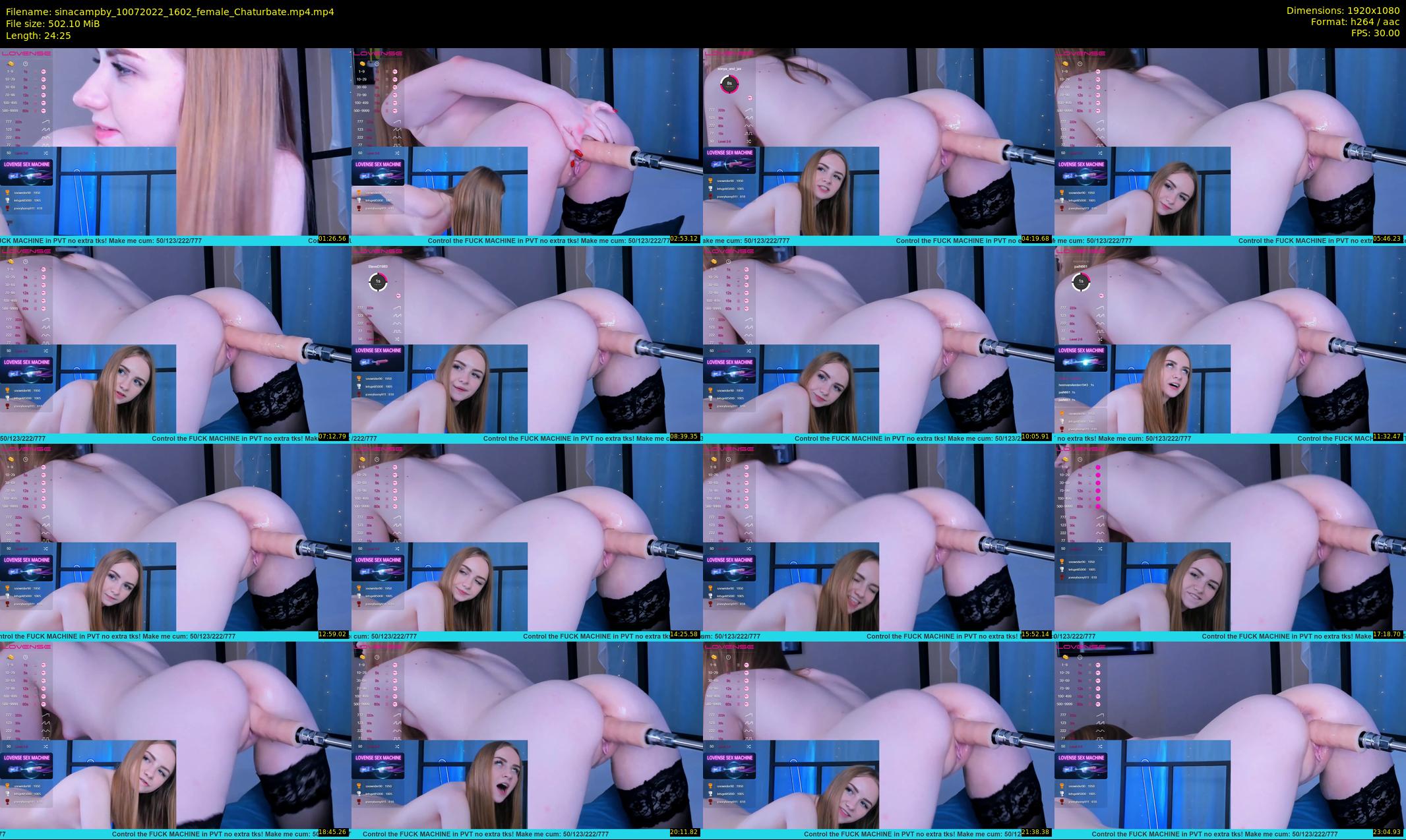 sinacampby — 25 minute Chaturbate couple cam show recording, 1080p, Jul 10, 2022