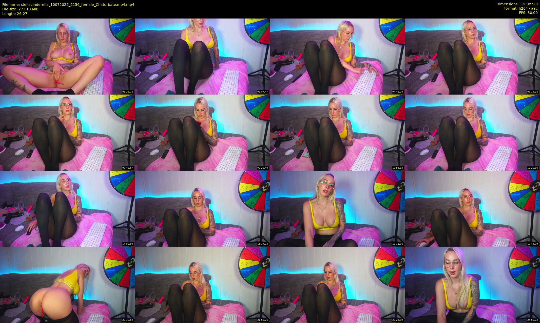 stellacinderella — 27 minute Chaturbate female cam show recording, 720p, Jul 10, 2022