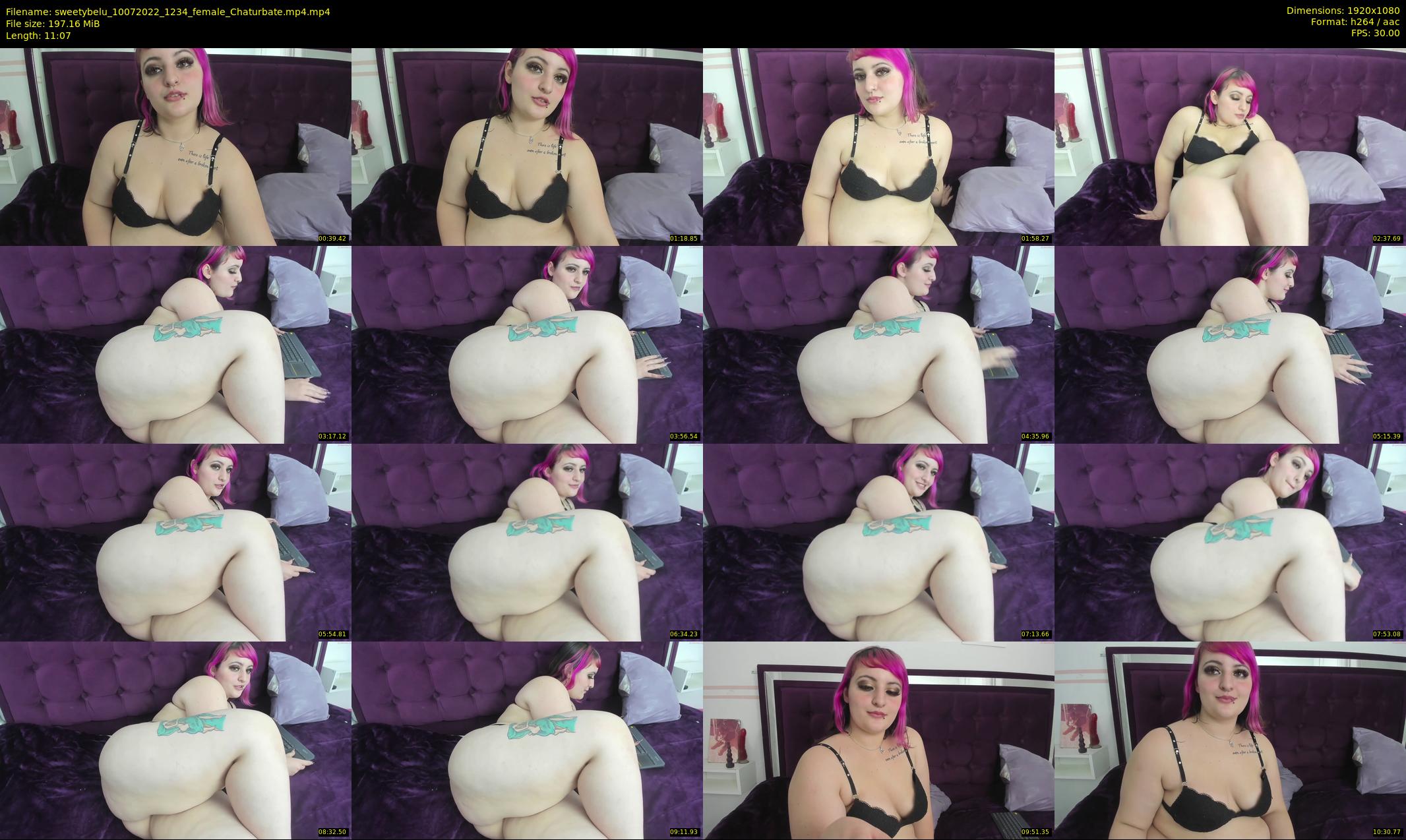 sweetybelu — 12 minute Chaturbate female cam show recording, 1080p, Jul 10, 2022