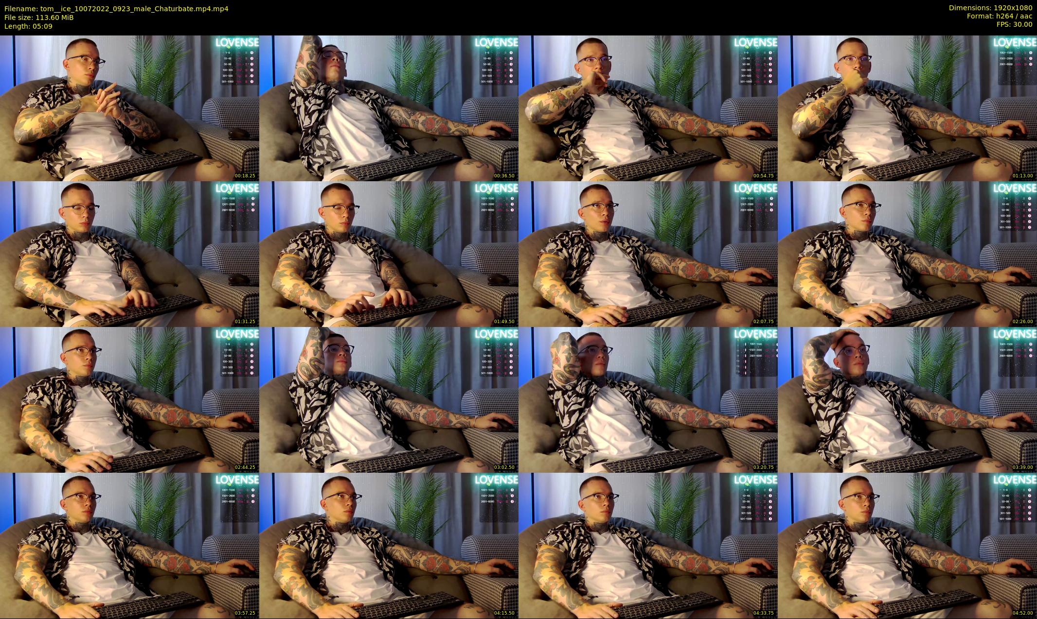 tom__ice — 6 minute Chaturbate male cam show recording, 1080p, Jul 10, 2022