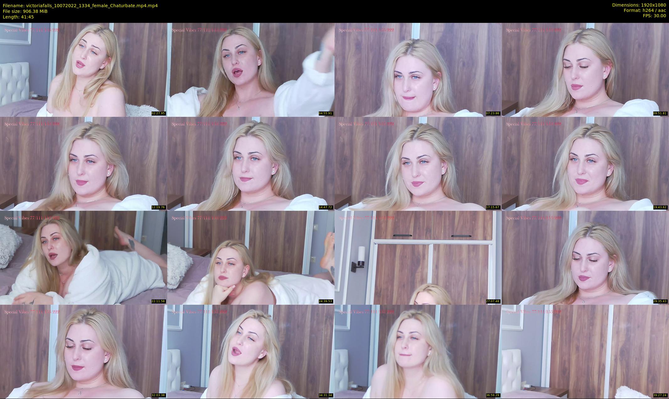 victoriafalls — 42 minute Chaturbate female cam show recording, 1080p, Jul 10, 2022