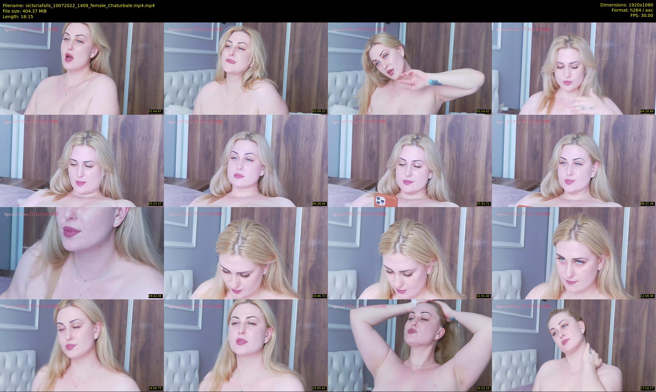 victoriafalls — 19 minute Chaturbate female cam show recording, 1080p, Jul 10, 2022