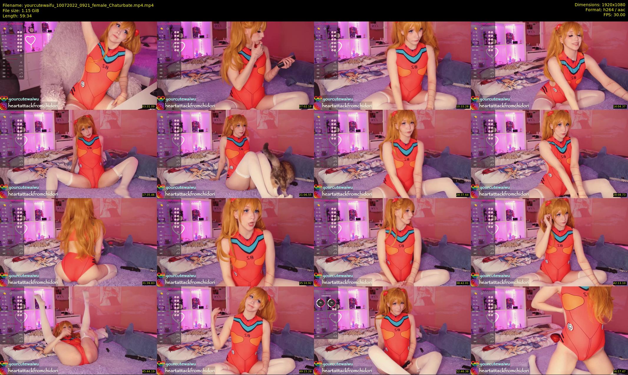 yourcutewaifu — 60 minute Chaturbate female cam show recording, 1080p, Jul 10, 2022