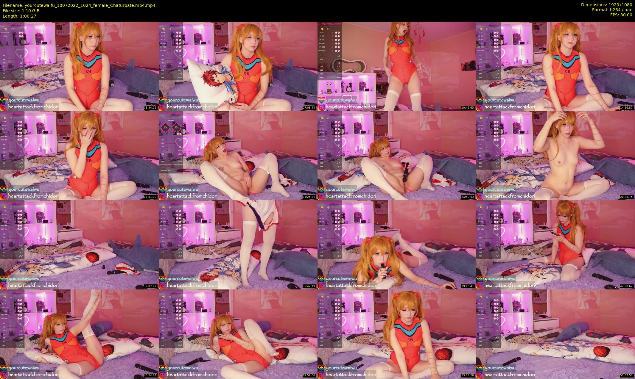 yourcutewaifu — 61 minute Chaturbate female cam show recording, 1080p, Jul 10, 2022