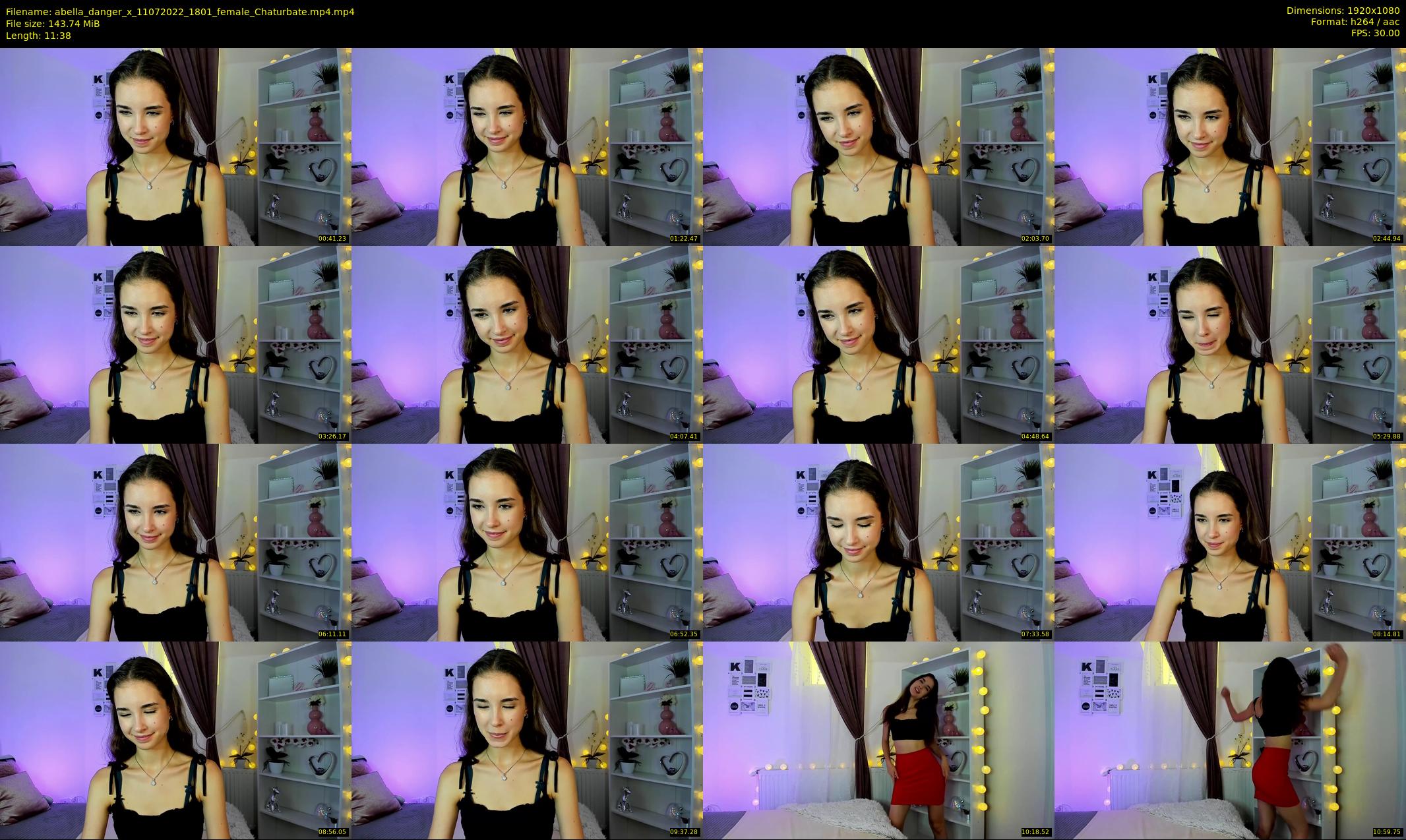 abella_danger_x — 12 minute Chaturbate female cam show recording, 1080p, Jul 11, 2022