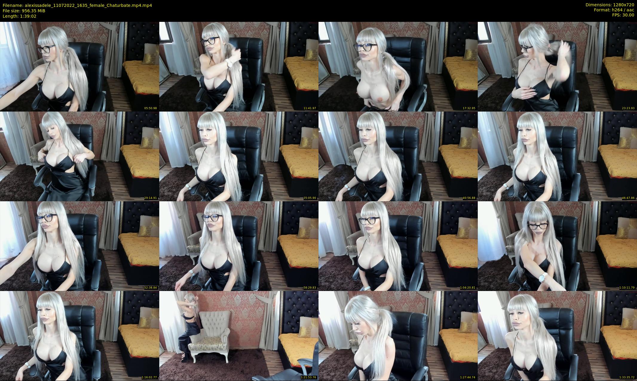 alexissadele — 100 minute Chaturbate female cam show recording, 720p, Jul 11, 2022