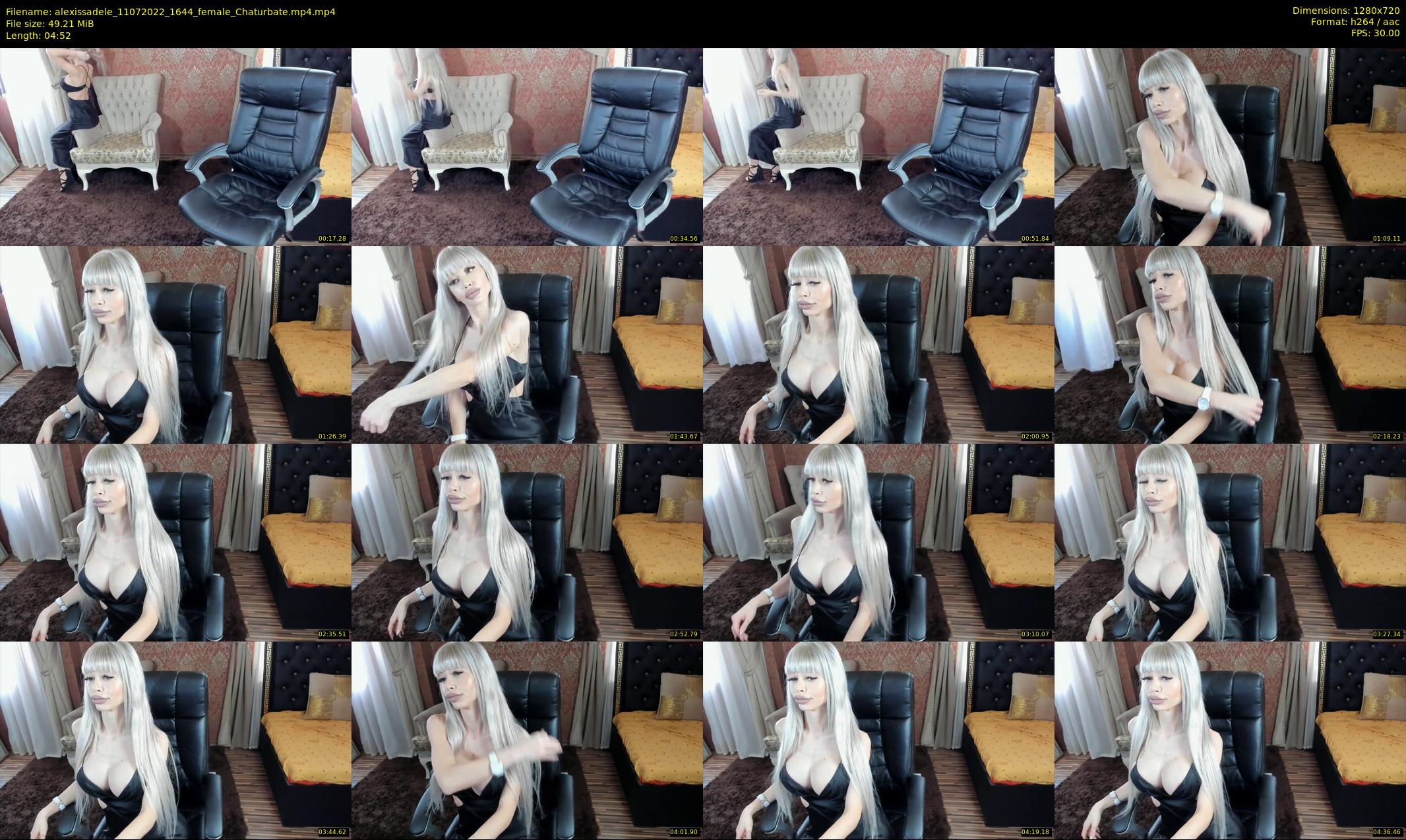 alexissadele — 5 minute Chaturbate female cam show recording, 720p, Jul 11, 2022