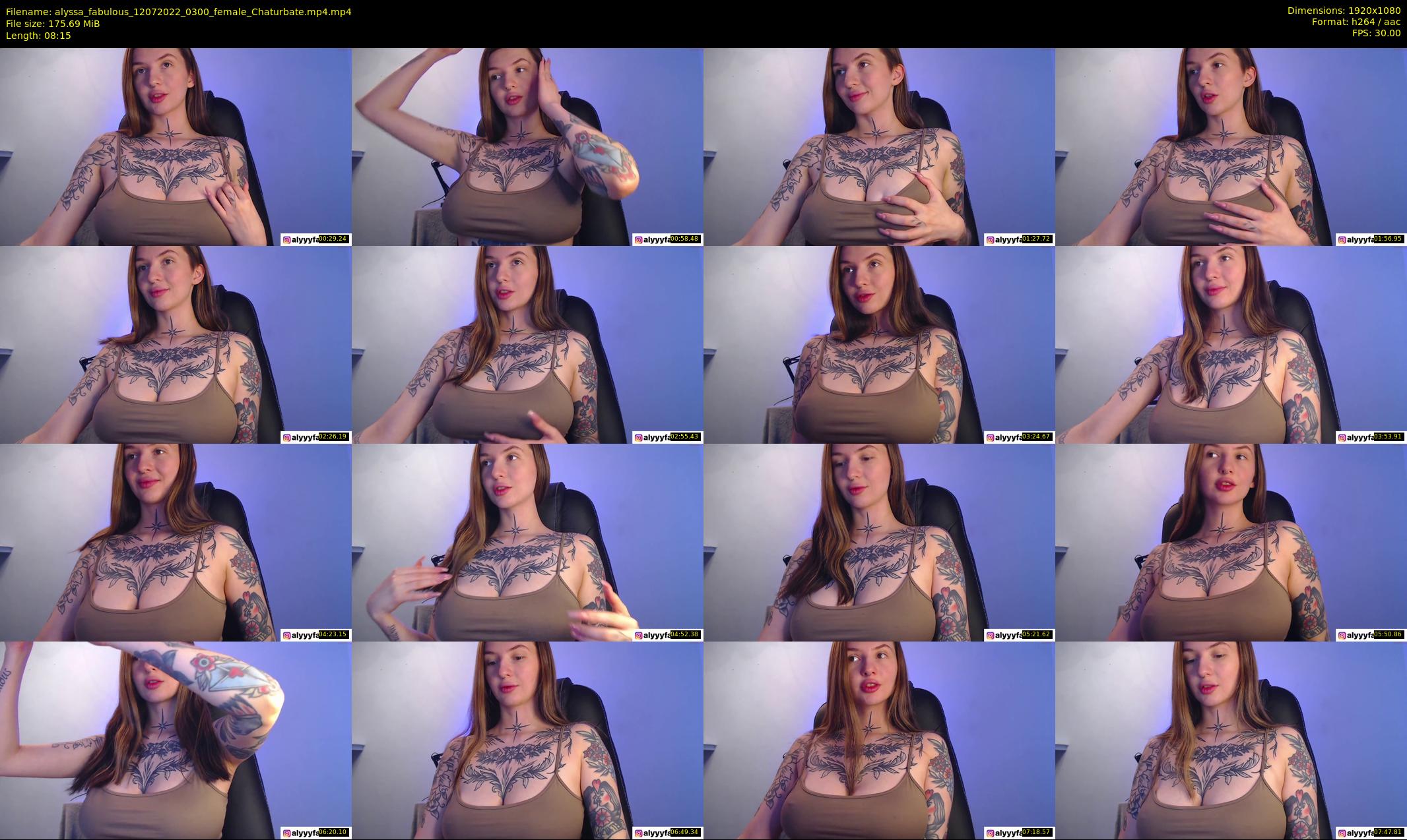 alyssa_fabulous — 9 minute Chaturbate female cam show recording, 1080p, Jul 12, 2022