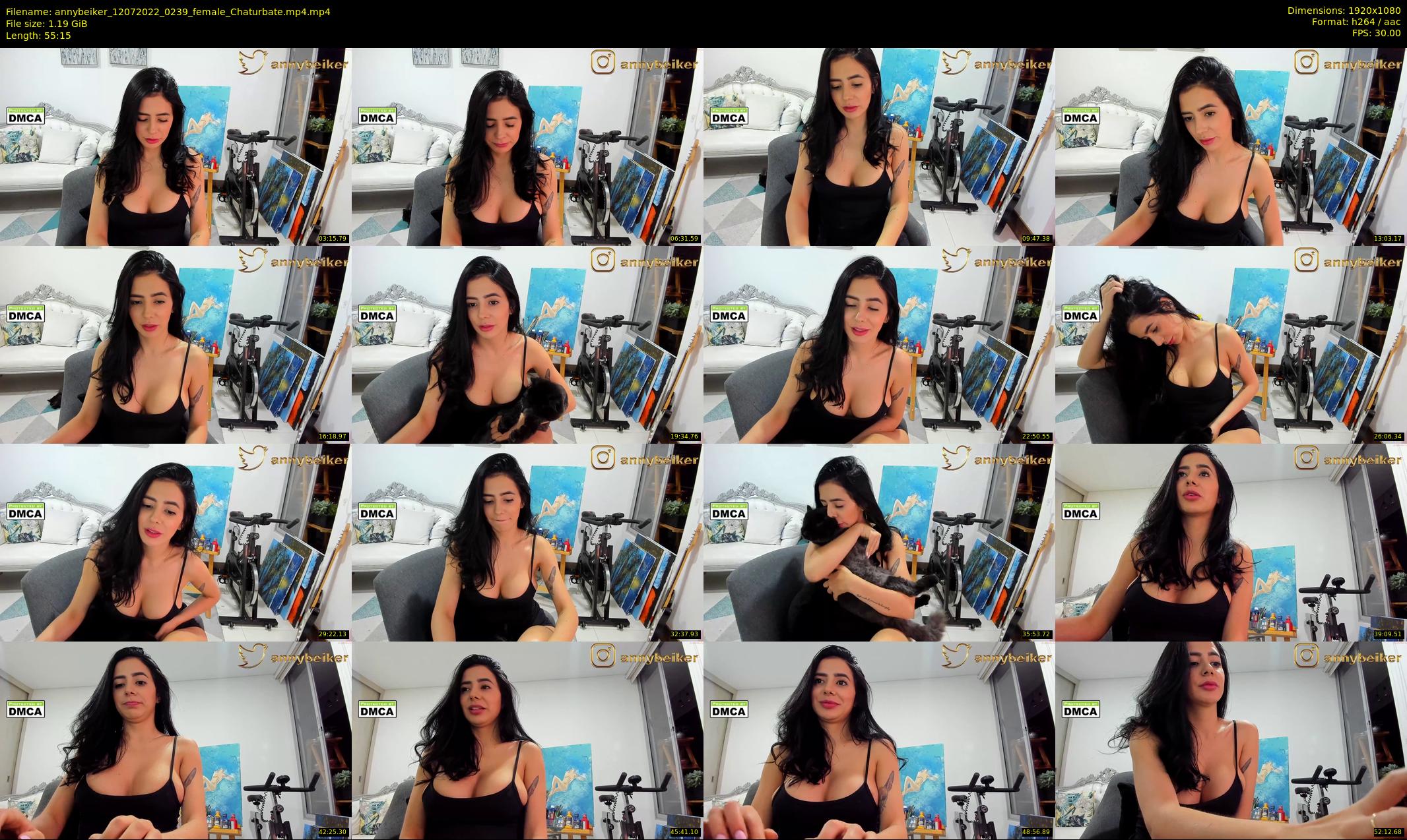 annybeiker — 56 minute Chaturbate female cam show recording, 1080p, Jul 12, 2022