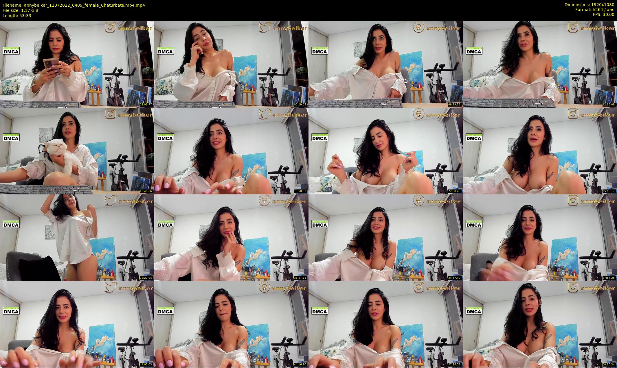 annybeiker — 54 minute Chaturbate female cam show recording, 1080p, Jul 12, 2022