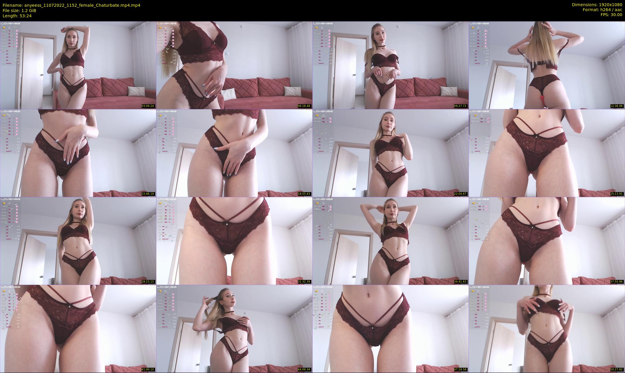 anyeess — 54 minute Chaturbate female cam show recording, 1080p, Jul 11, 2022