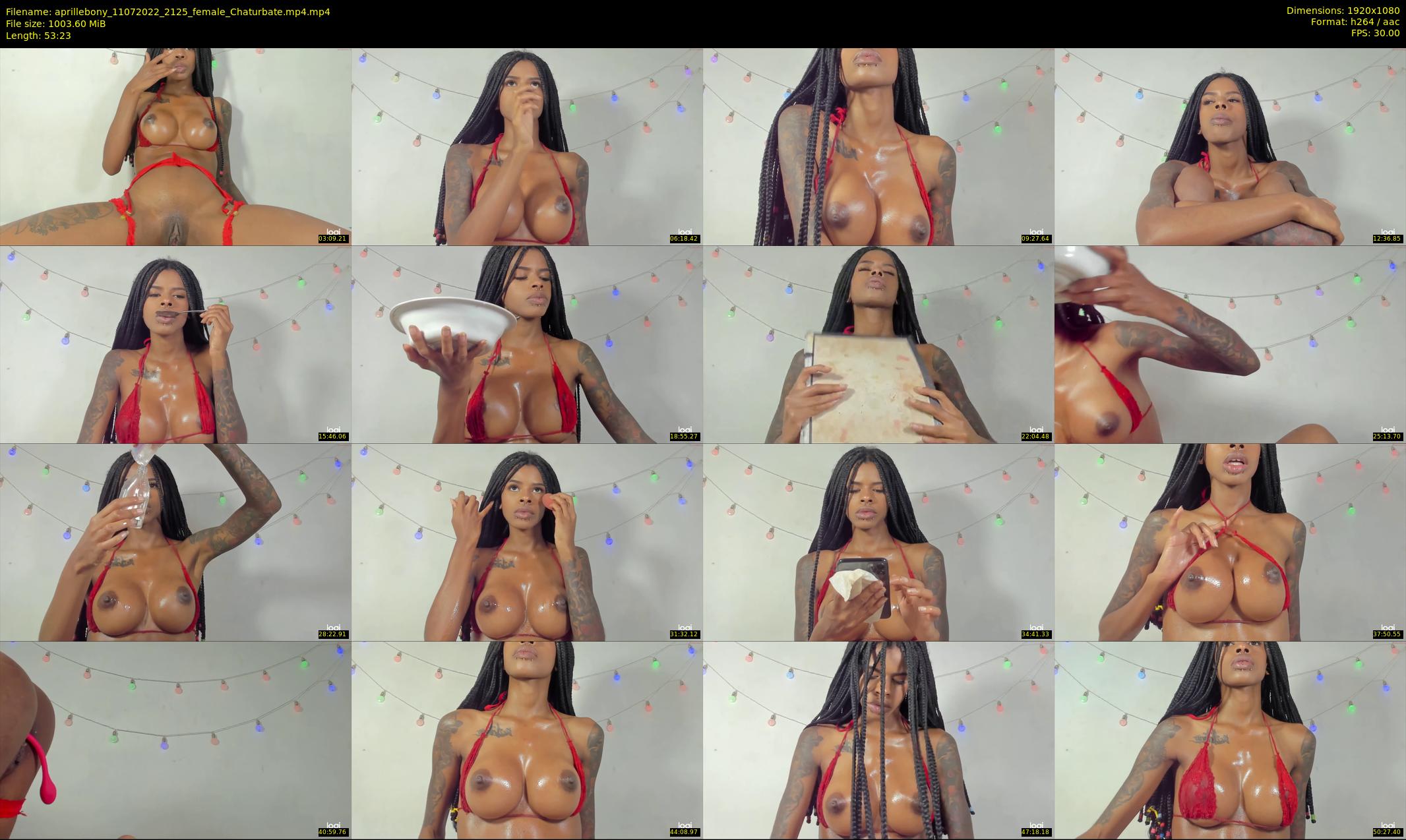 aprillebony — 54 minute Chaturbate female cam show recording, 1080p, Jul 11, 2022