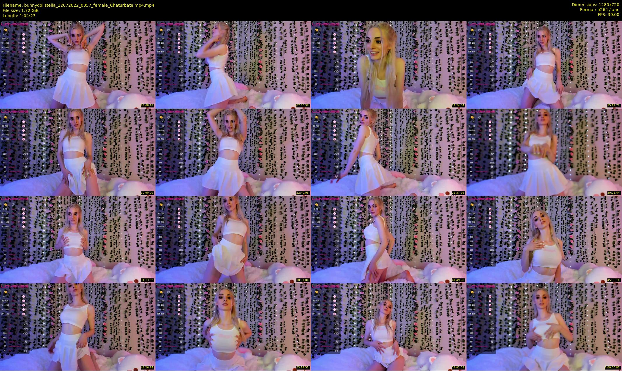 bunnydollstella — 65 minute Chaturbate female cam show recording, 720p, Jul 12, 2022