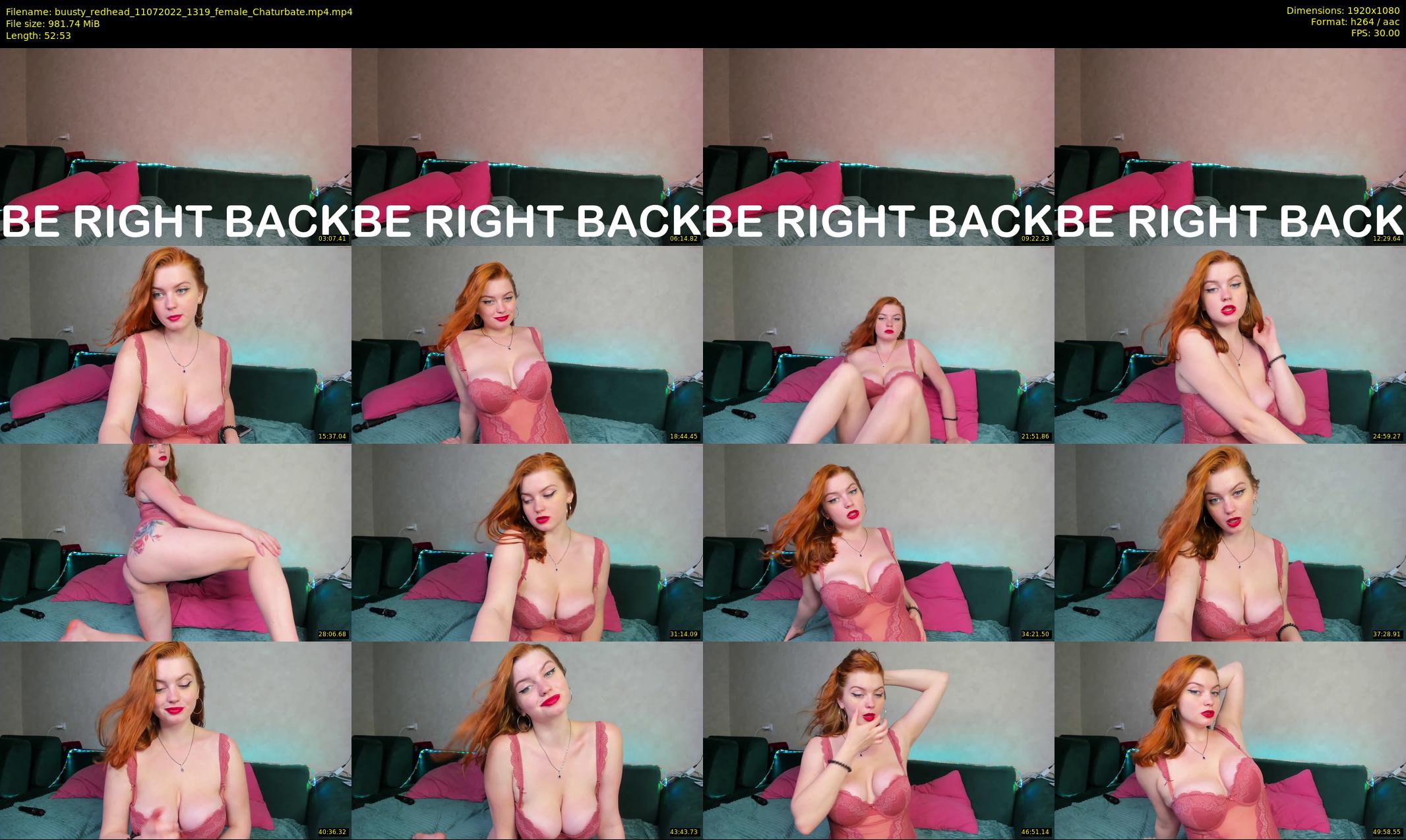 buusty_redhead — 53 minute Chaturbate female cam show recording, 1080p, Jul 11, 2022