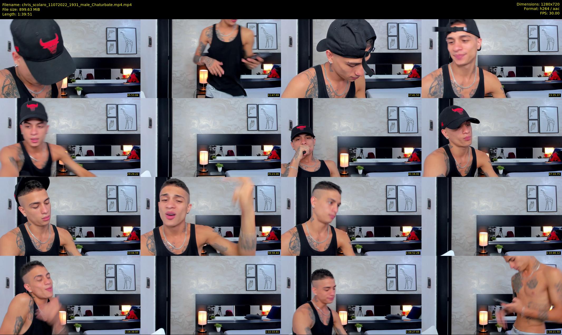 chris_scolaro — 100 minute Chaturbate male cam show recording, 720p, Jul 11, 2022