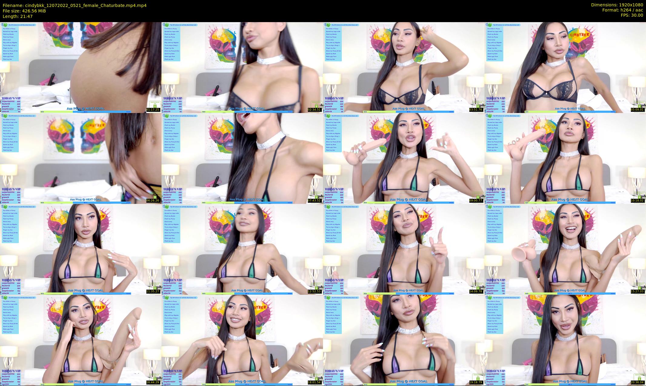 cindybkk — 22 minute Chaturbate female cam show recording, 1080p, Jul 12, 2022