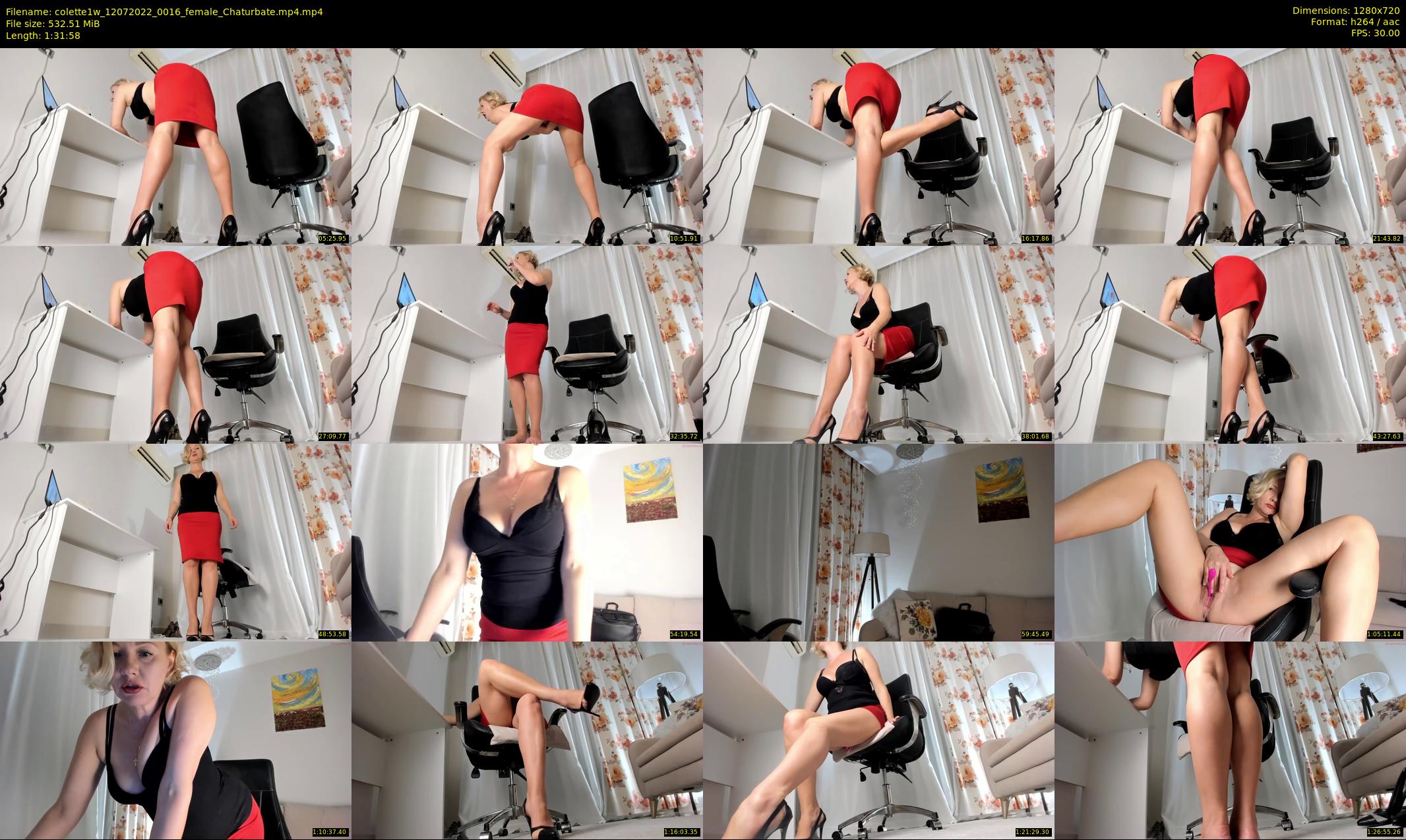 colette1w — 92 minute Chaturbate female cam show recording, 720p, Jul 12, 2022