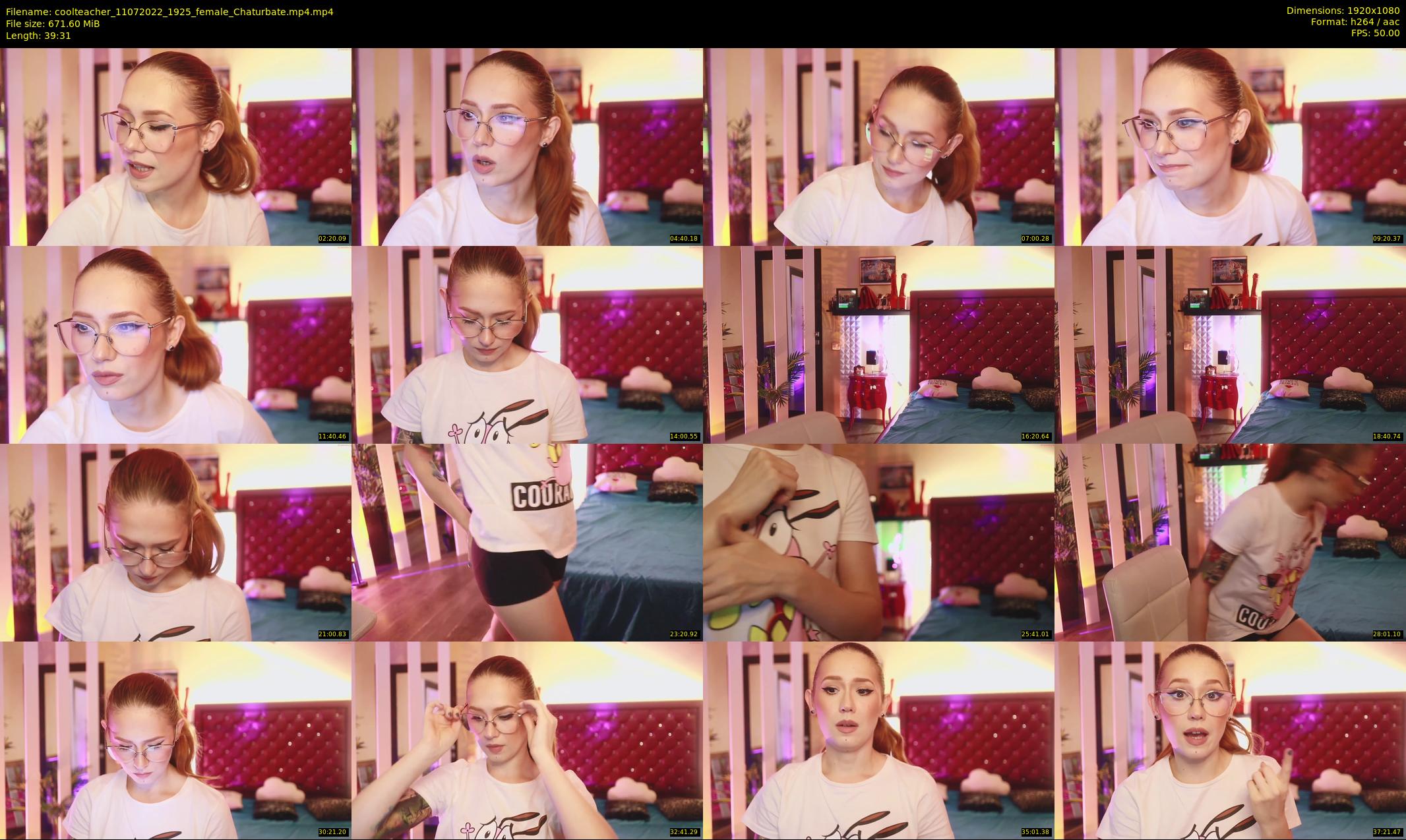 coolteacher — 40 minute Chaturbate female cam show recording, 1080p, Jul 11, 2022